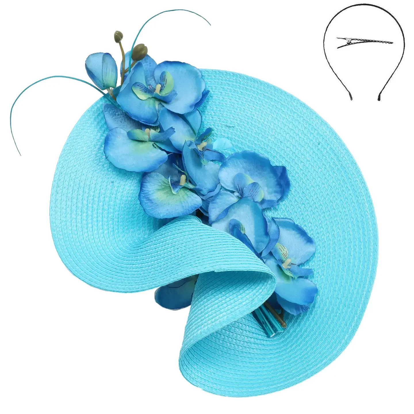 Aqua Fascinator