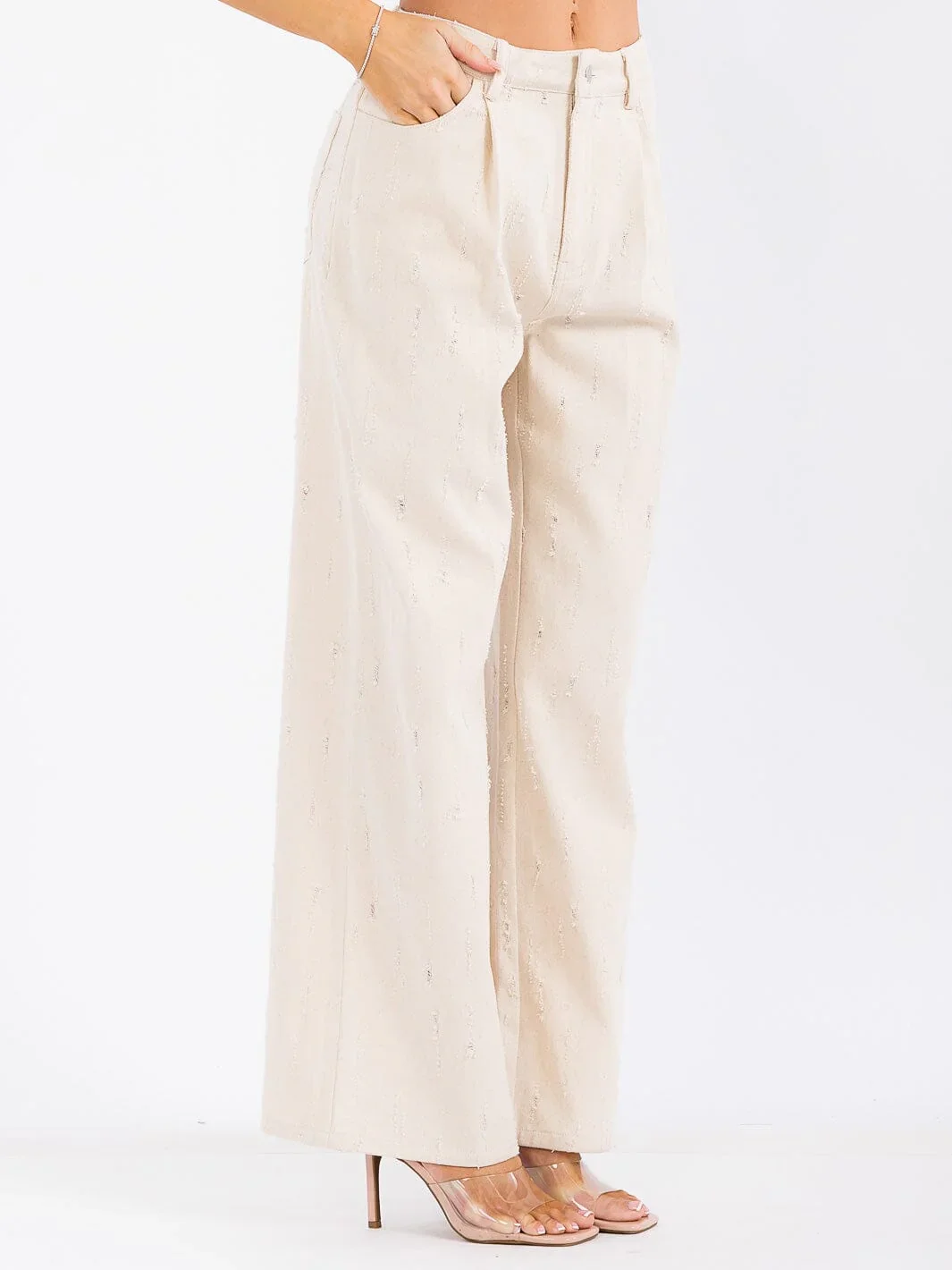 Distressed Cargo Denim