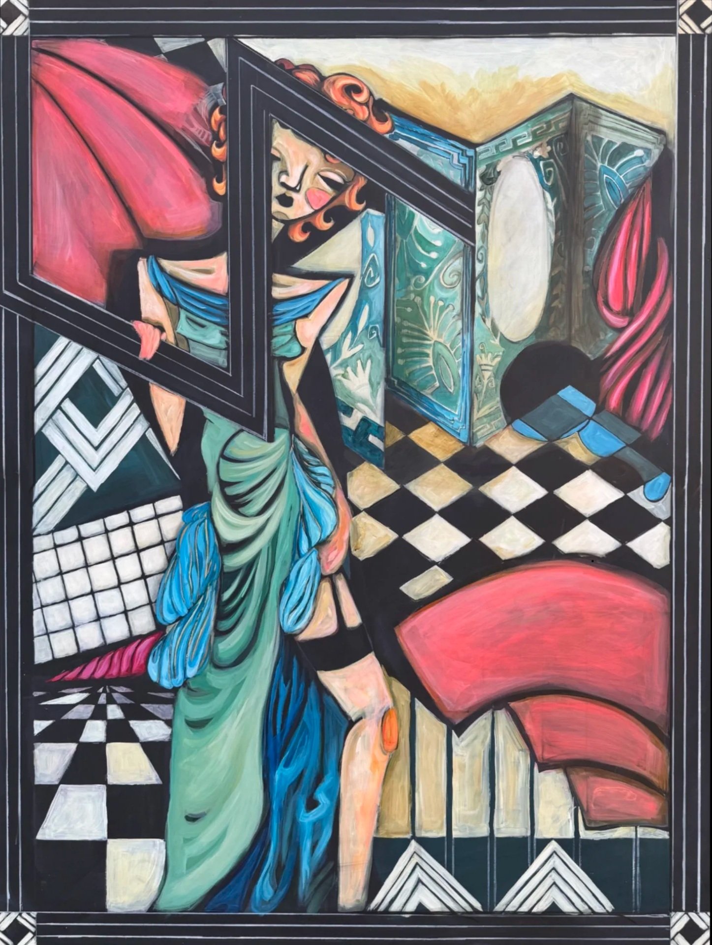 Infinity Repeating | 36"x48" | Acrylic on Masonite