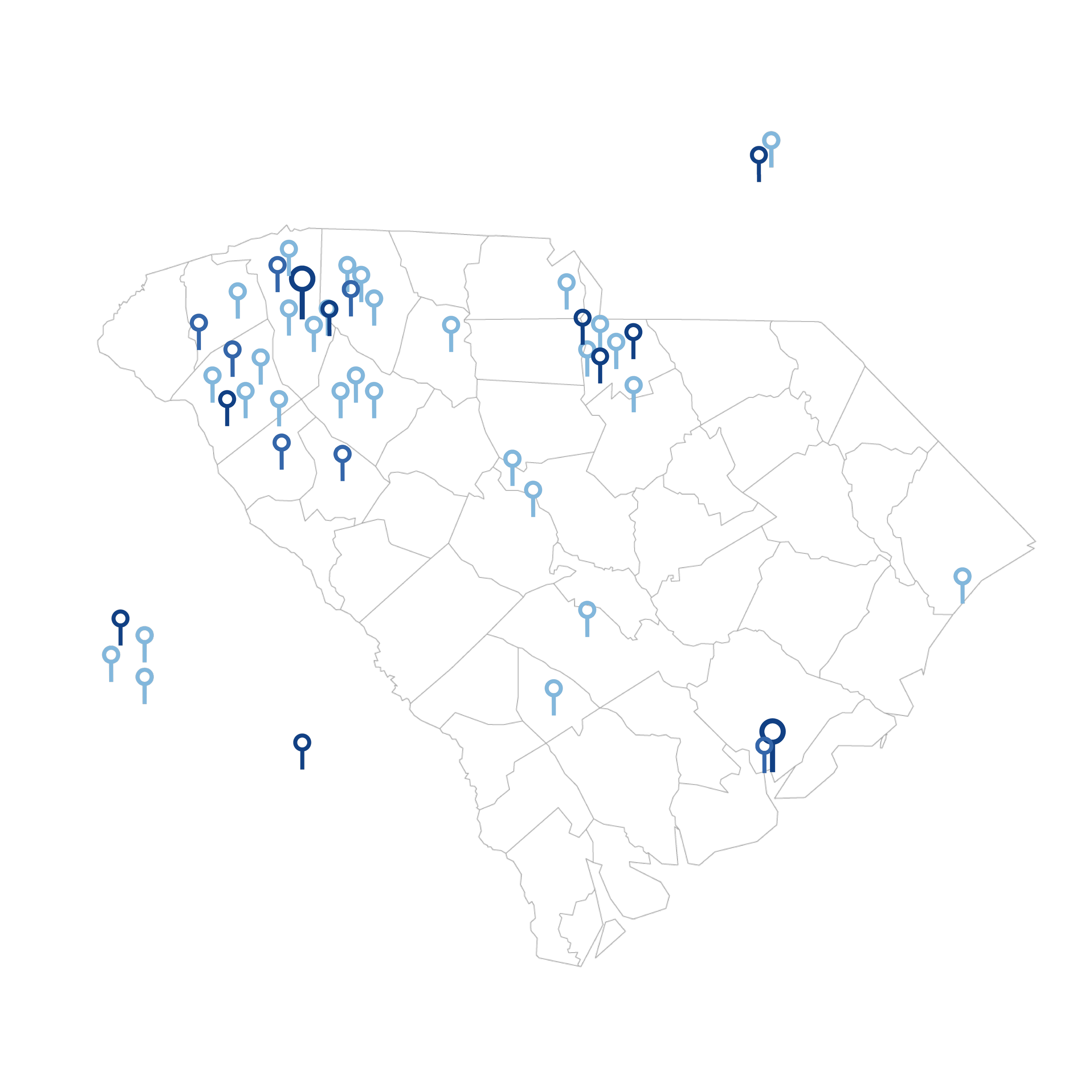 Revival spots in South Carolina.