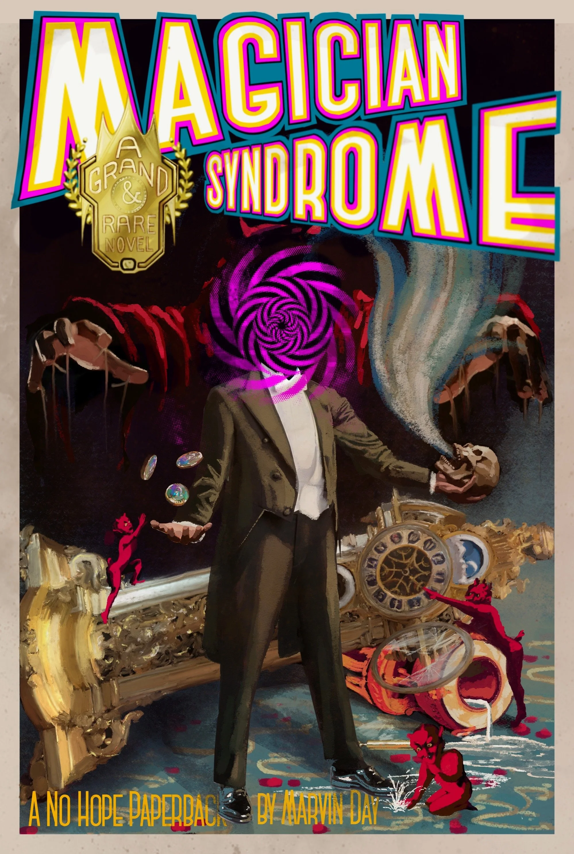 Cover art for the novel Magician's Syndrome by writer Marvin DAy
