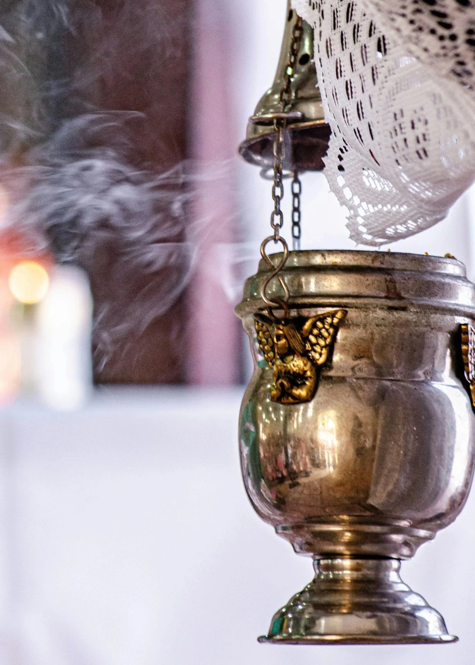 Incense is offered in a Western Rite liturgical tradition.