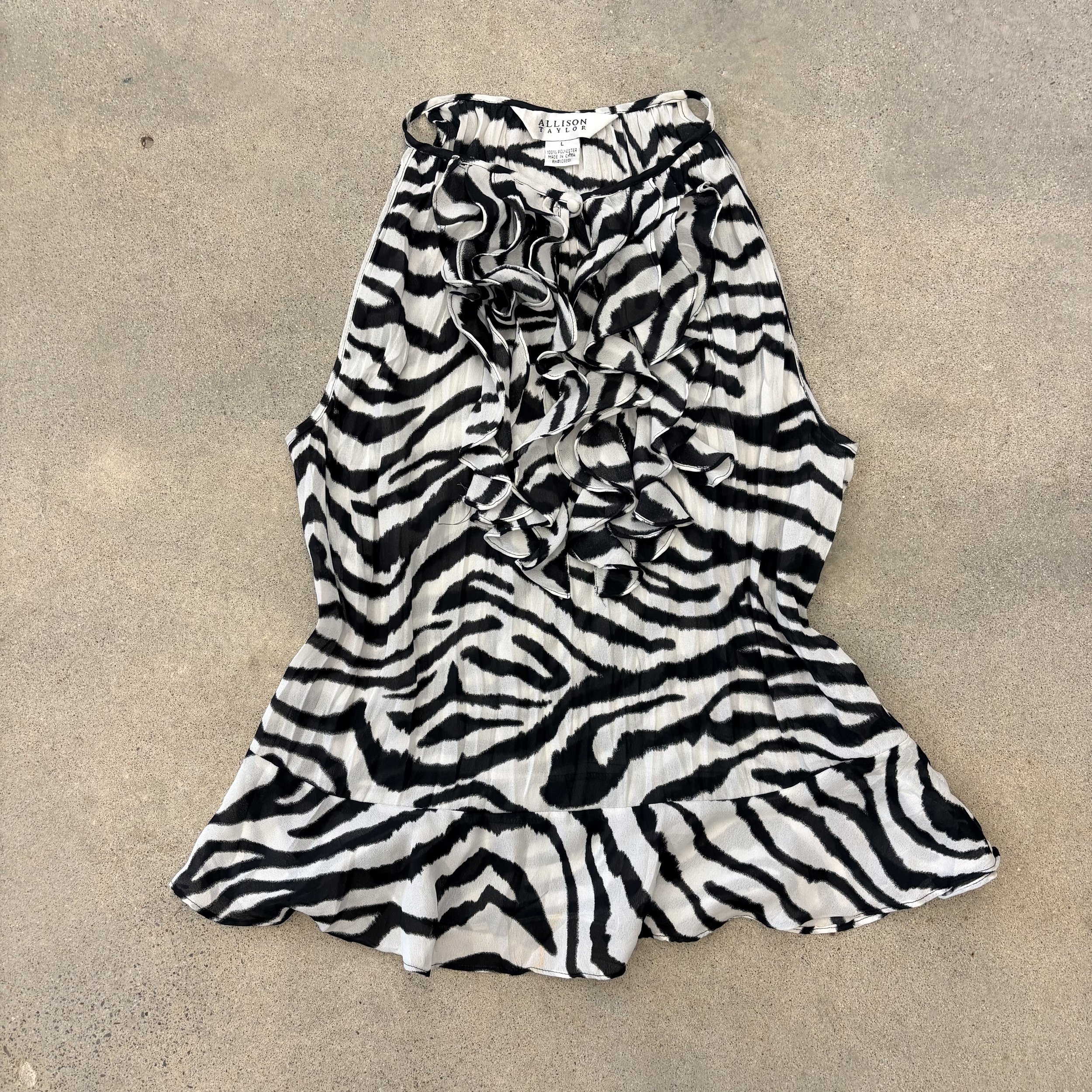 Allison Taylor Zebra Print Halter