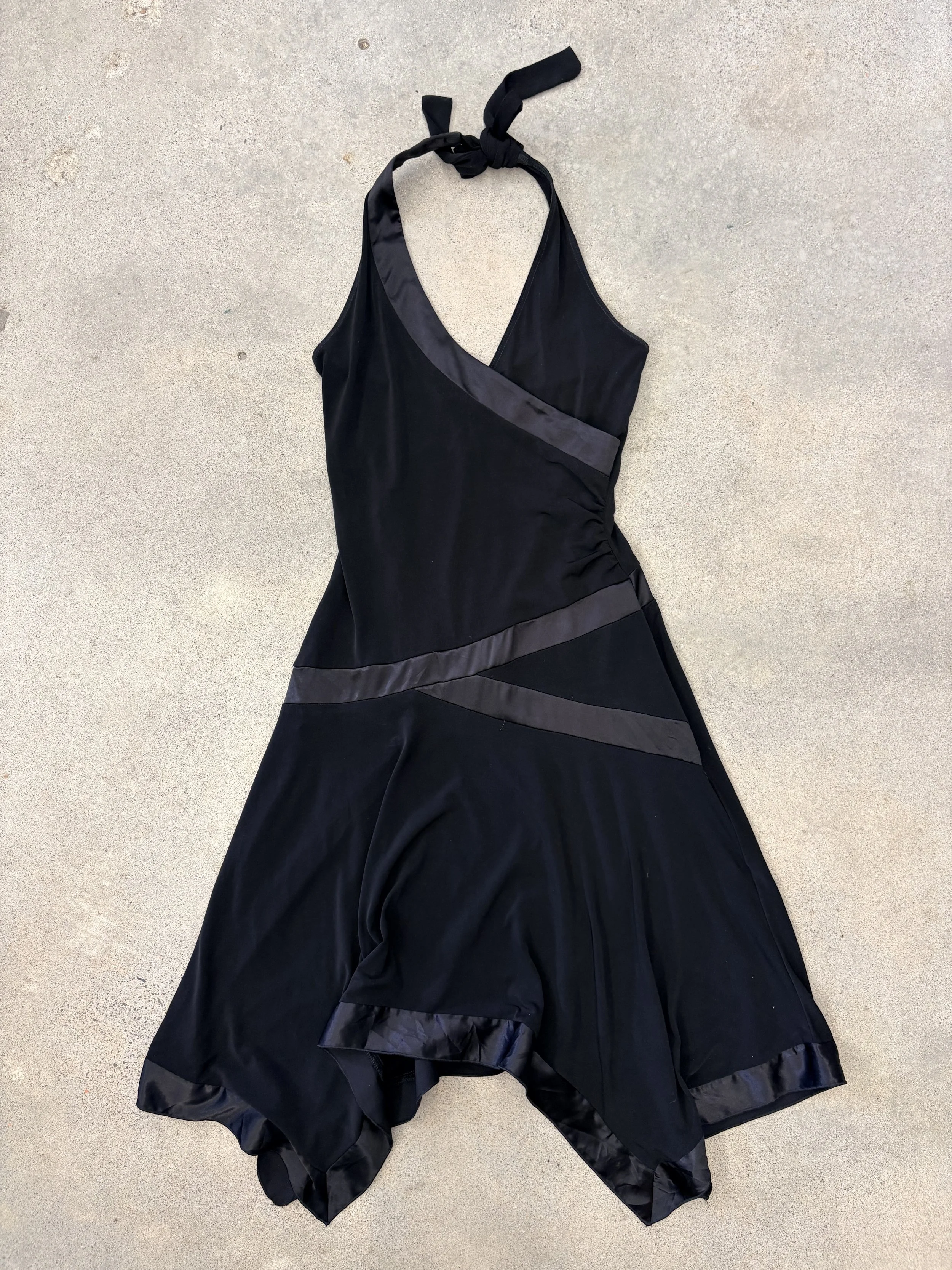Backless Halter Handkerchief Dress