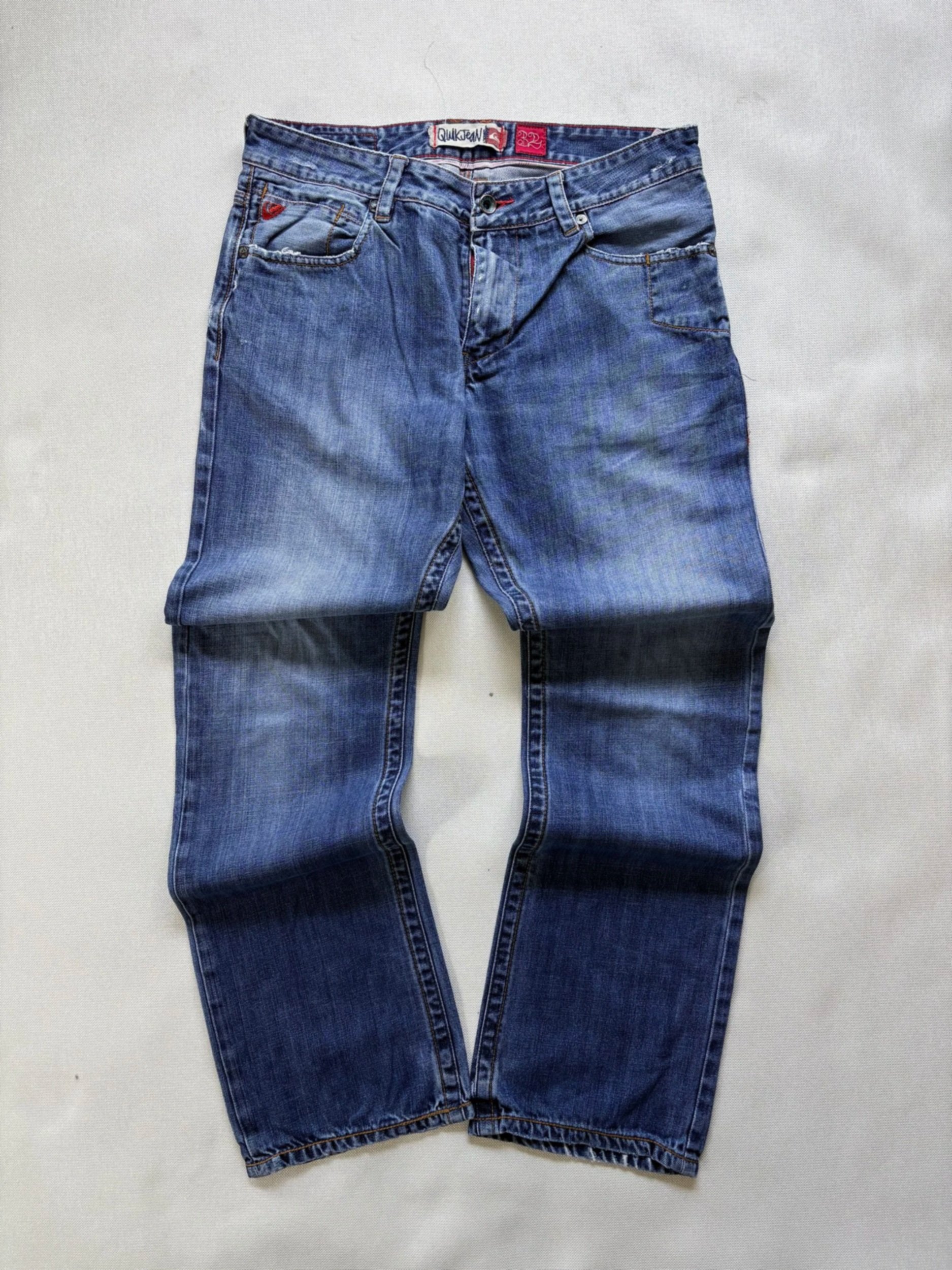 Y2K Quiksilver Embroidered Relaxed Straight Jeans
