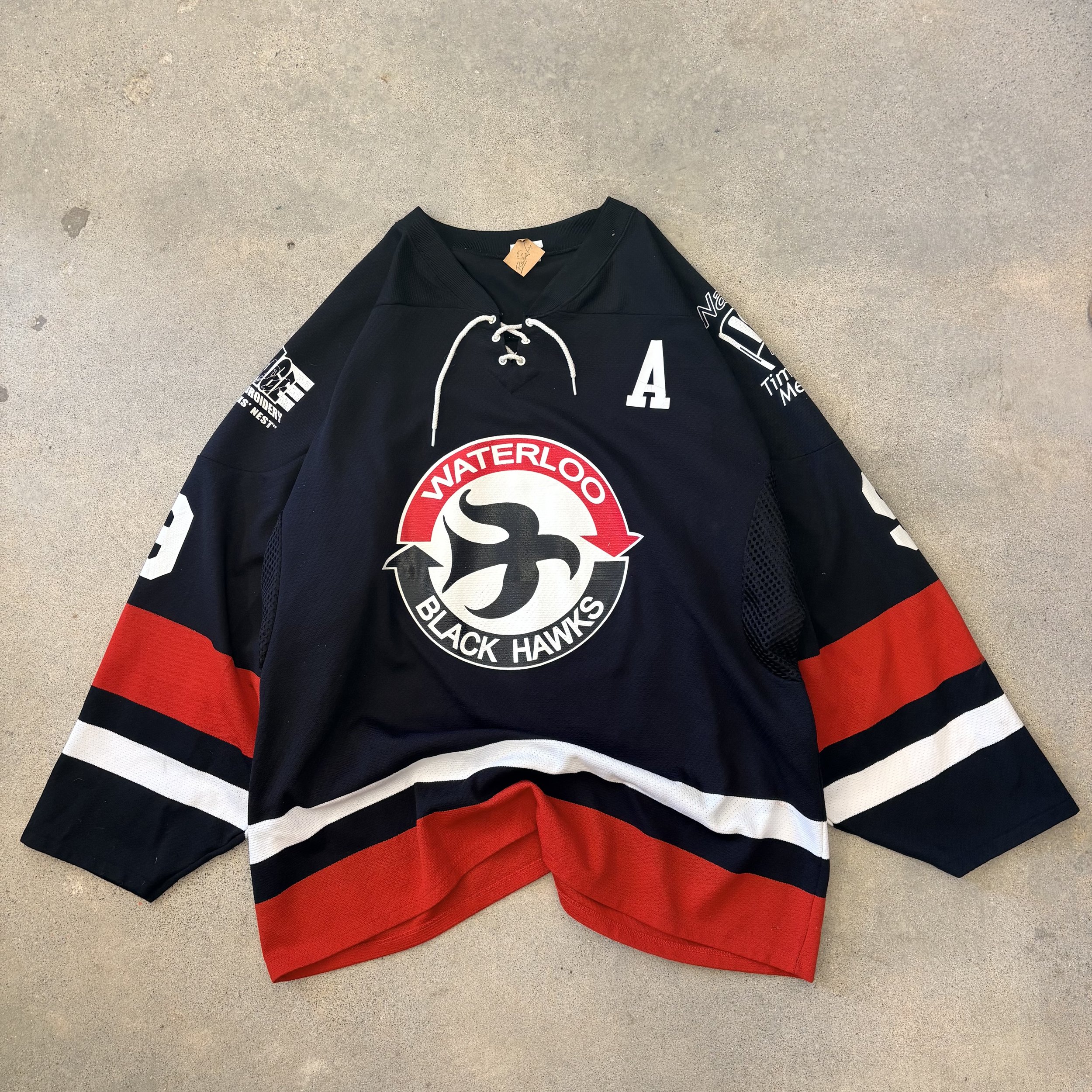 Waterloo Black hawks ice hockey jersey.