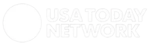 USA Today Network logo featuring a white circle icon and the text 'USA TODAY NETWORK' in white.