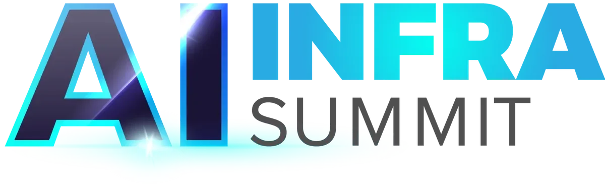 Logo for AI INFERA SUMMERIT with stylized blue text and a glowing effect.