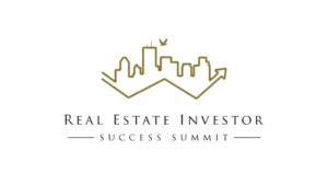 Logo for the Real Estate Investor Success Summit, featuring a stylized city skyline above the text.