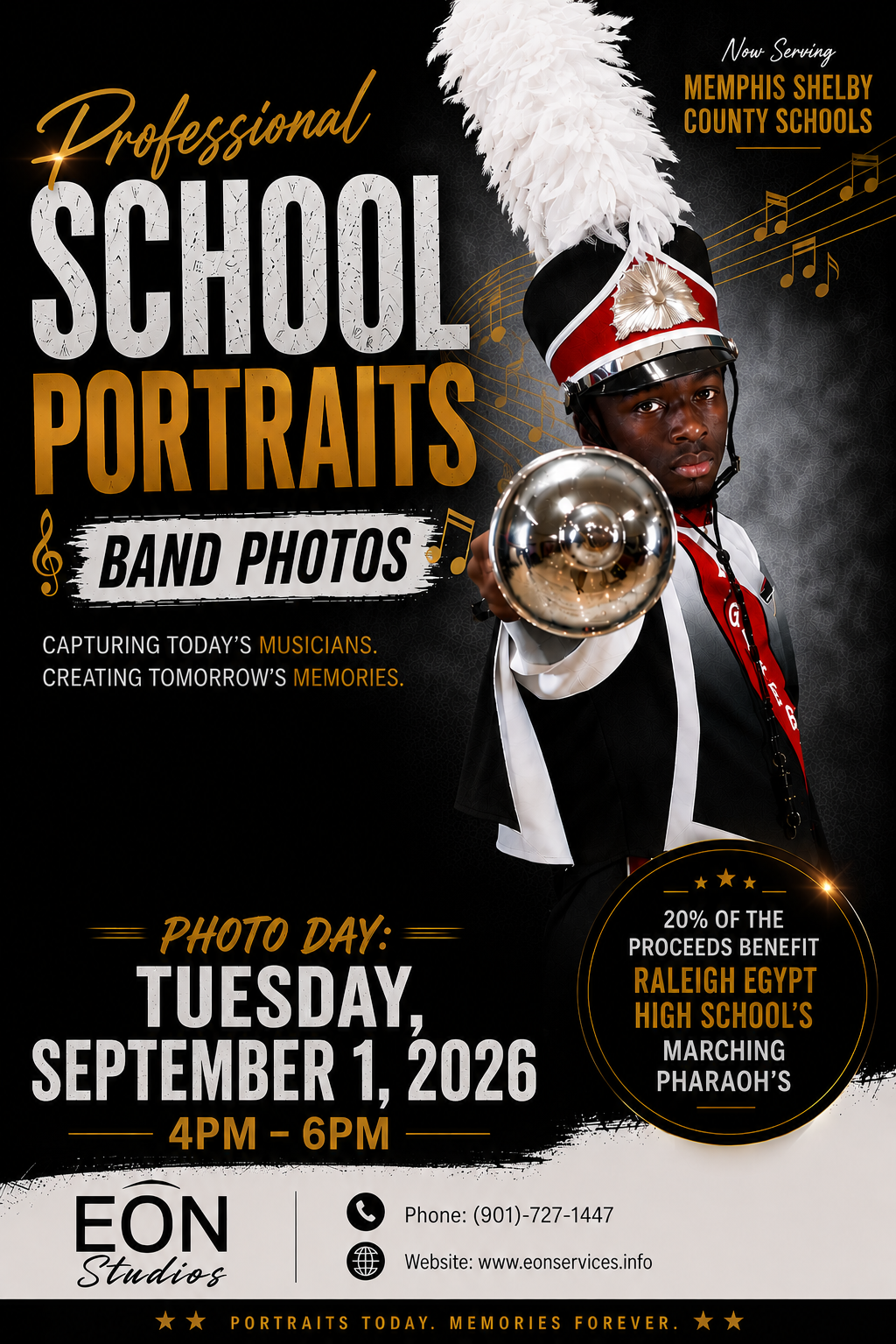 Raleigh- Egypt High School Band Photos- Registration (Pay in Advance)