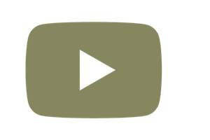 Gray play button icon on a light green background
