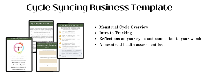 Cycle Syncing Business Template