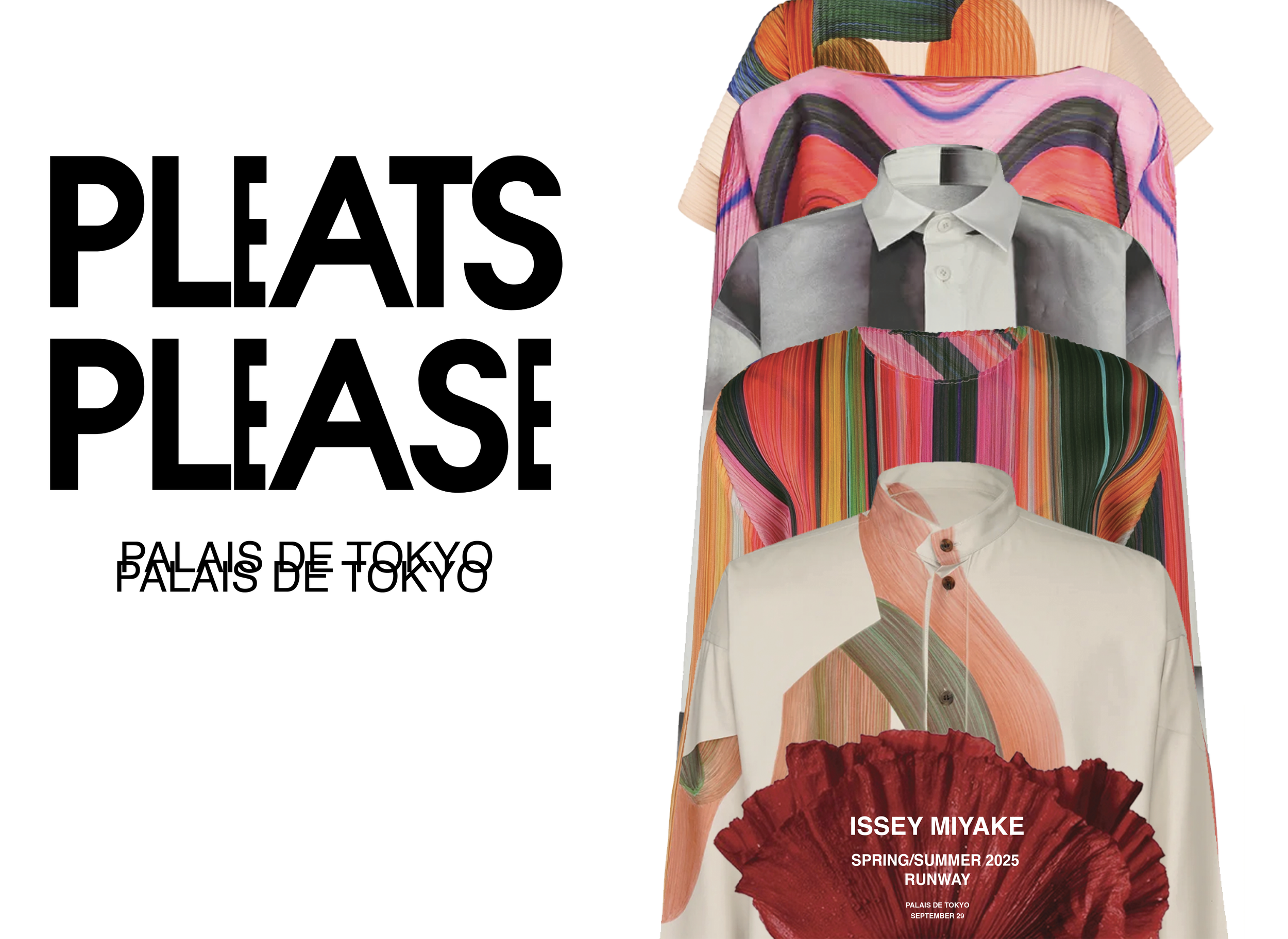 Issey Miyake Pleats Please Spring/Summer 2025 Runway (Event Poster Concept)