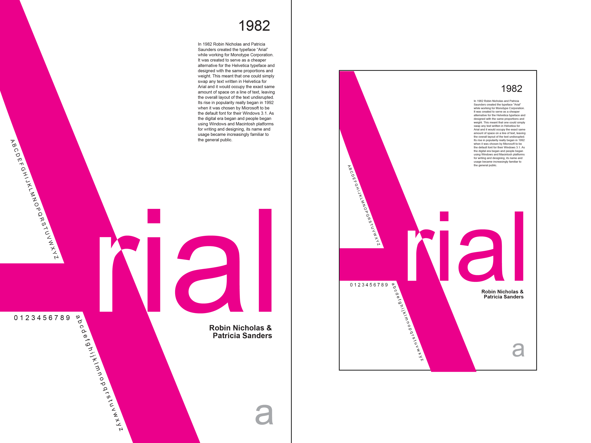 "Arial" Typography Poster