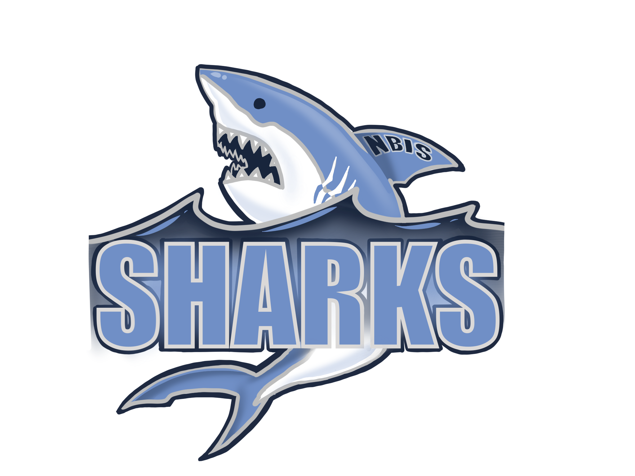 Ningbo International School Sharks Mascot Sports Team Logo