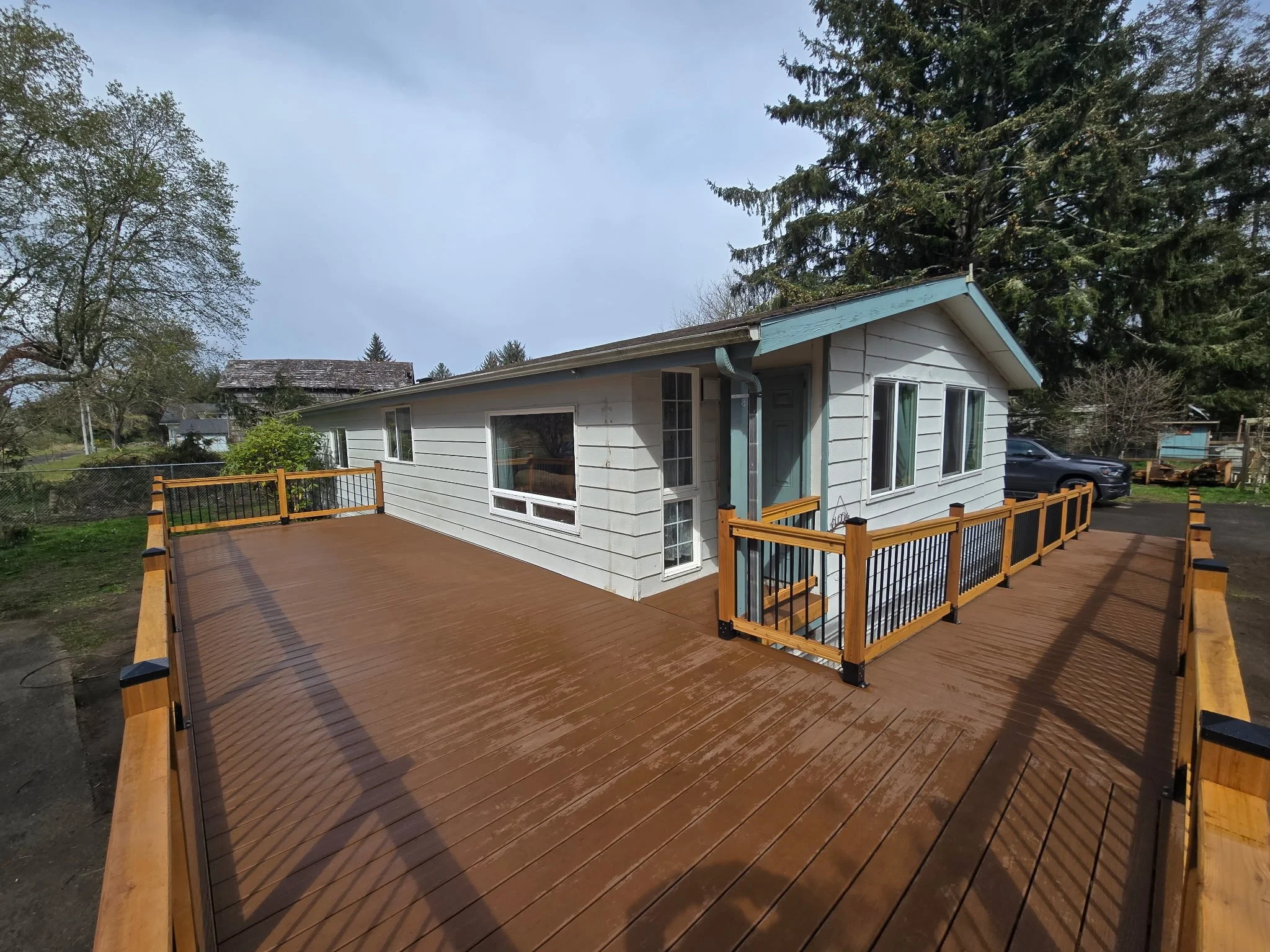 Completed deck and ramp
