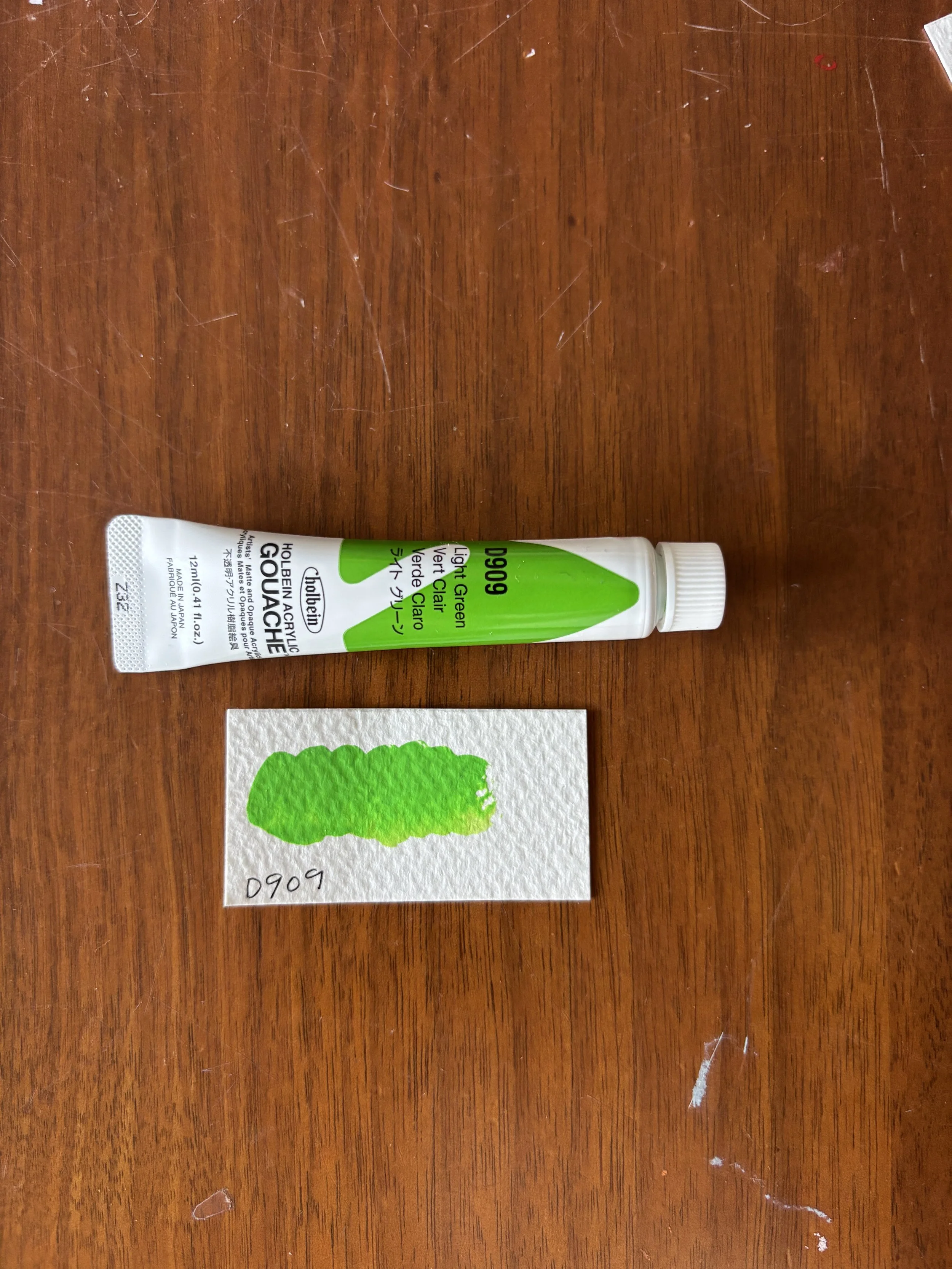 Holbein Acrylic Gouache Light Green 12ml