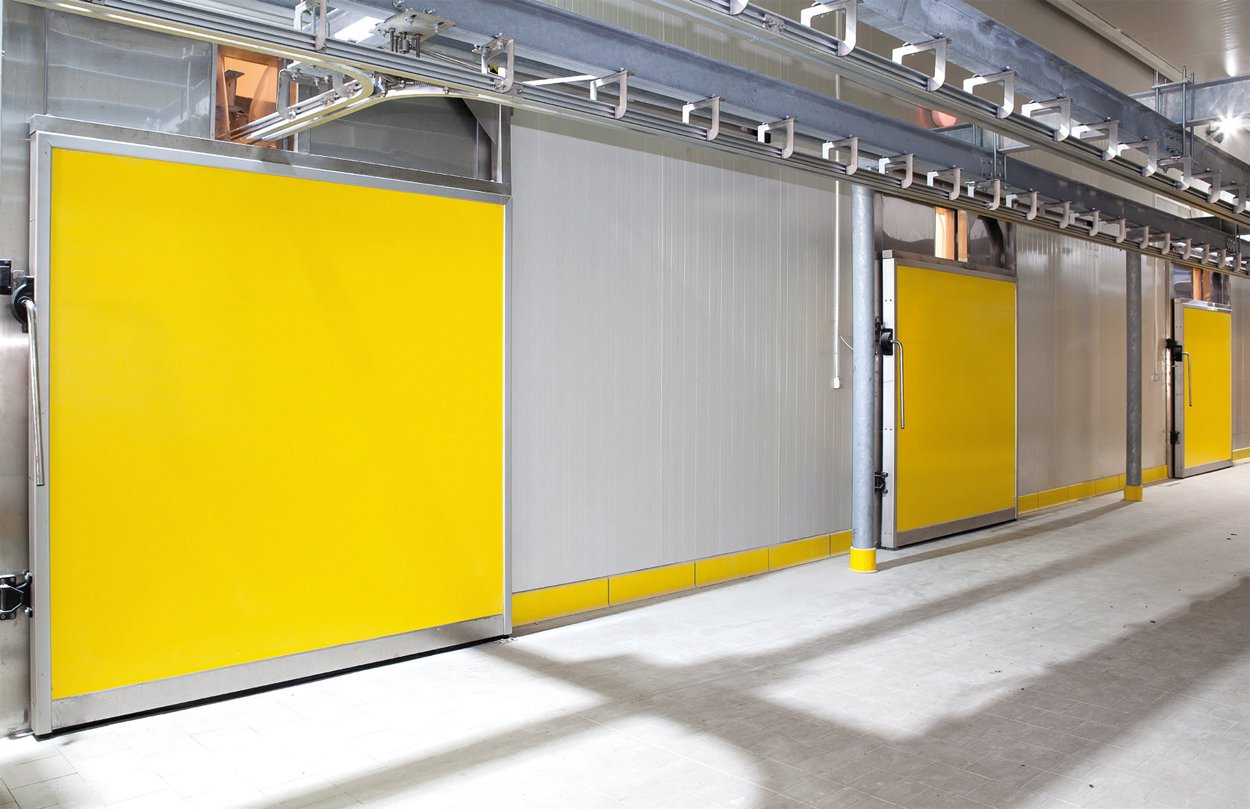 Automated Sliding Doors for Meat Processing Cold Storage - Teknotes Group