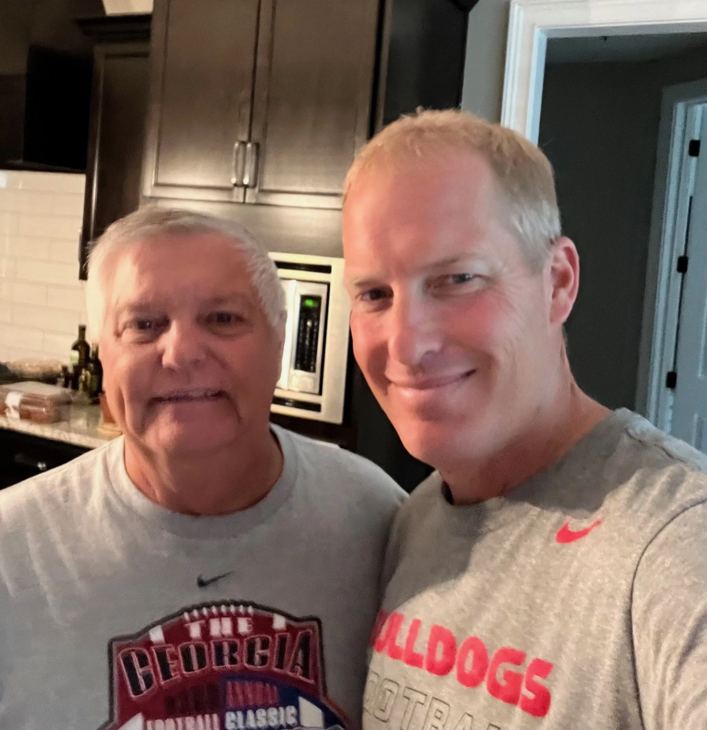 Chadwick Cagle Georgia with his father