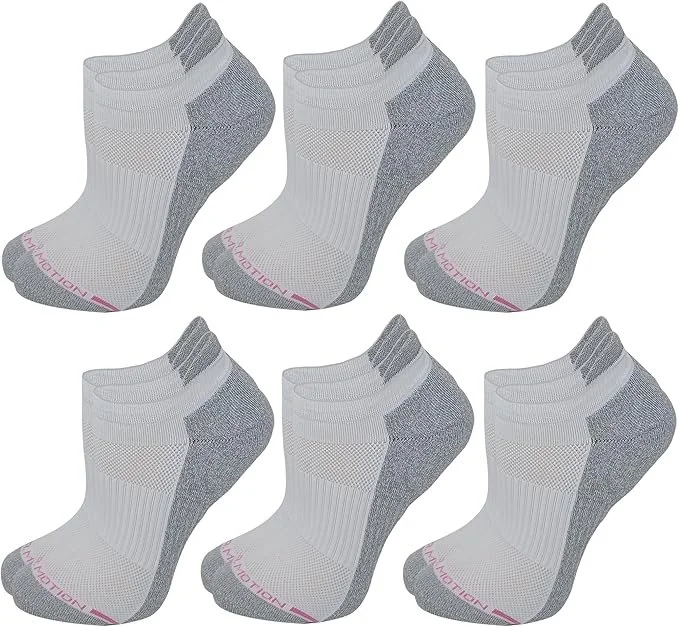 Dr Motions Women's Low Cut Cushioned Compression Socks