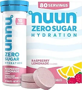 Nuun Zero Sugar Hydration Electrolyte Tablets — Raspberry Lemonade
