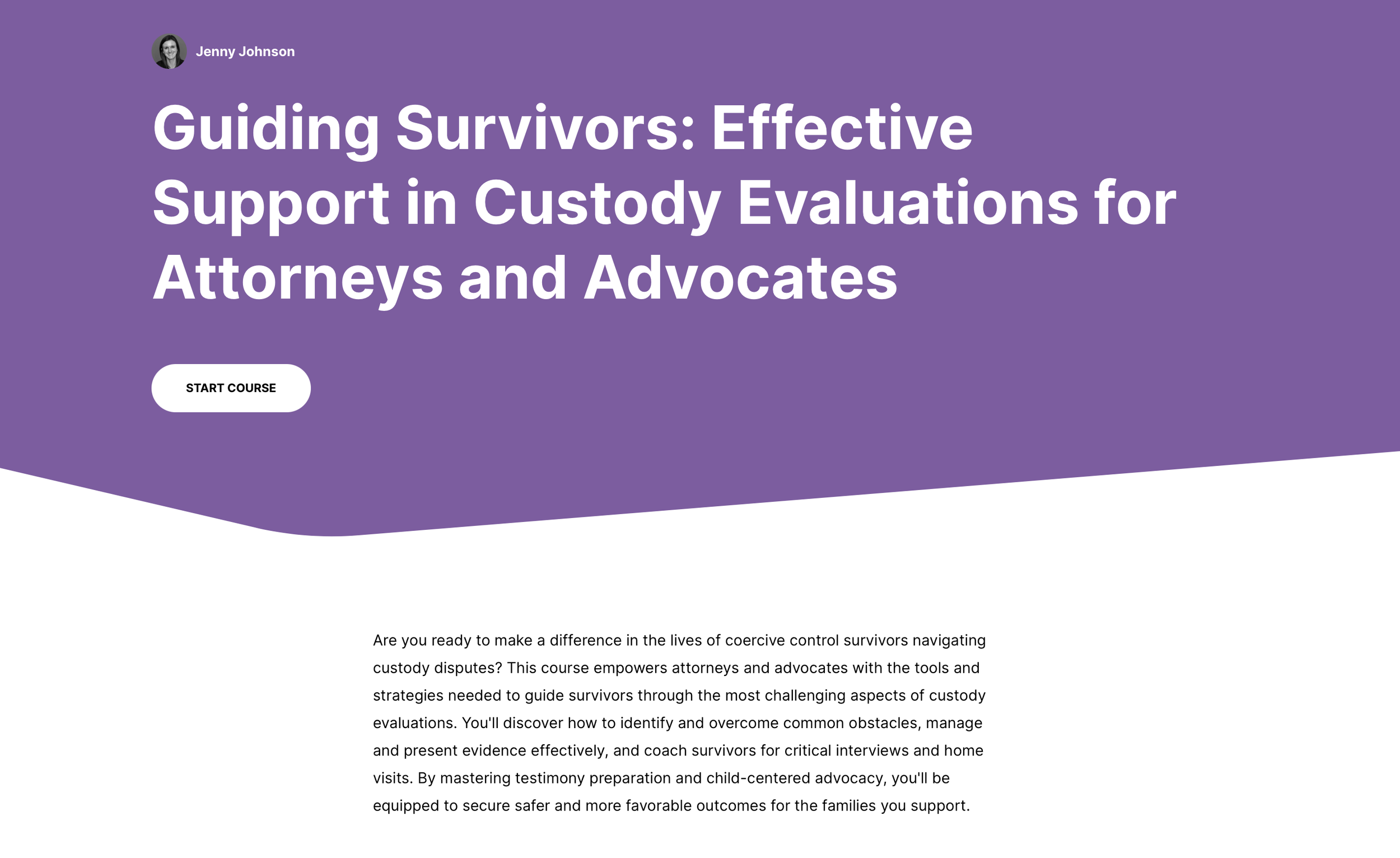 Legal Course for Advocates and Attorneys