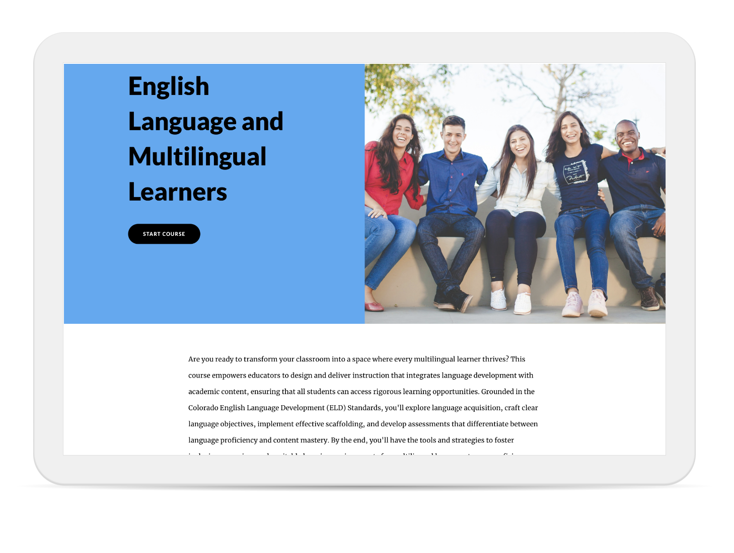 Colorado Department of Education ELL Course