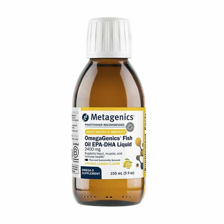 OmegaGenics® Fish Oil EPA-DHA Liquid 2400 mg