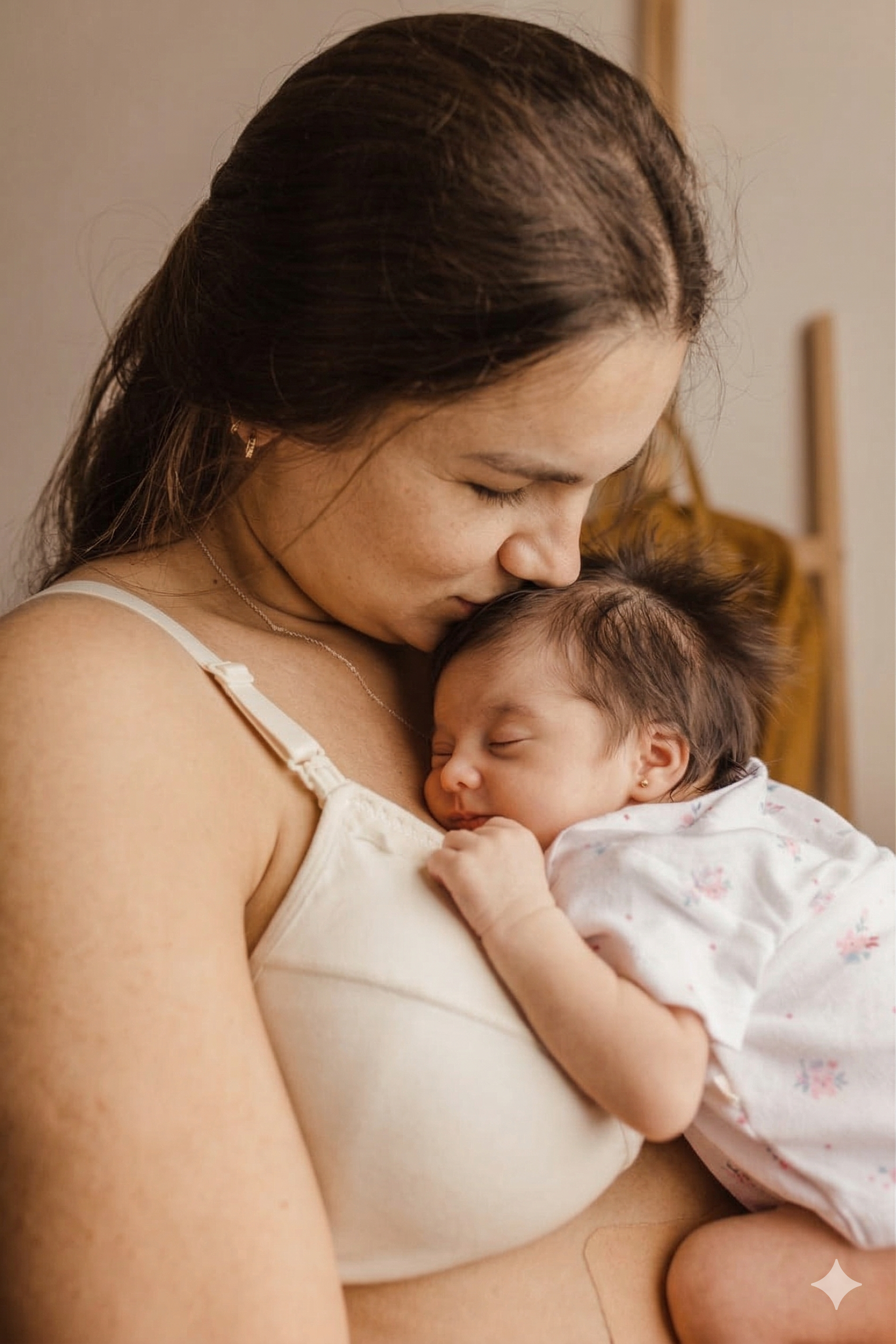 Mother peacefully holding sleeping baby — nurtured neuroscience-informed gentle sleep support and consulting for families in Ojai and Ventura County