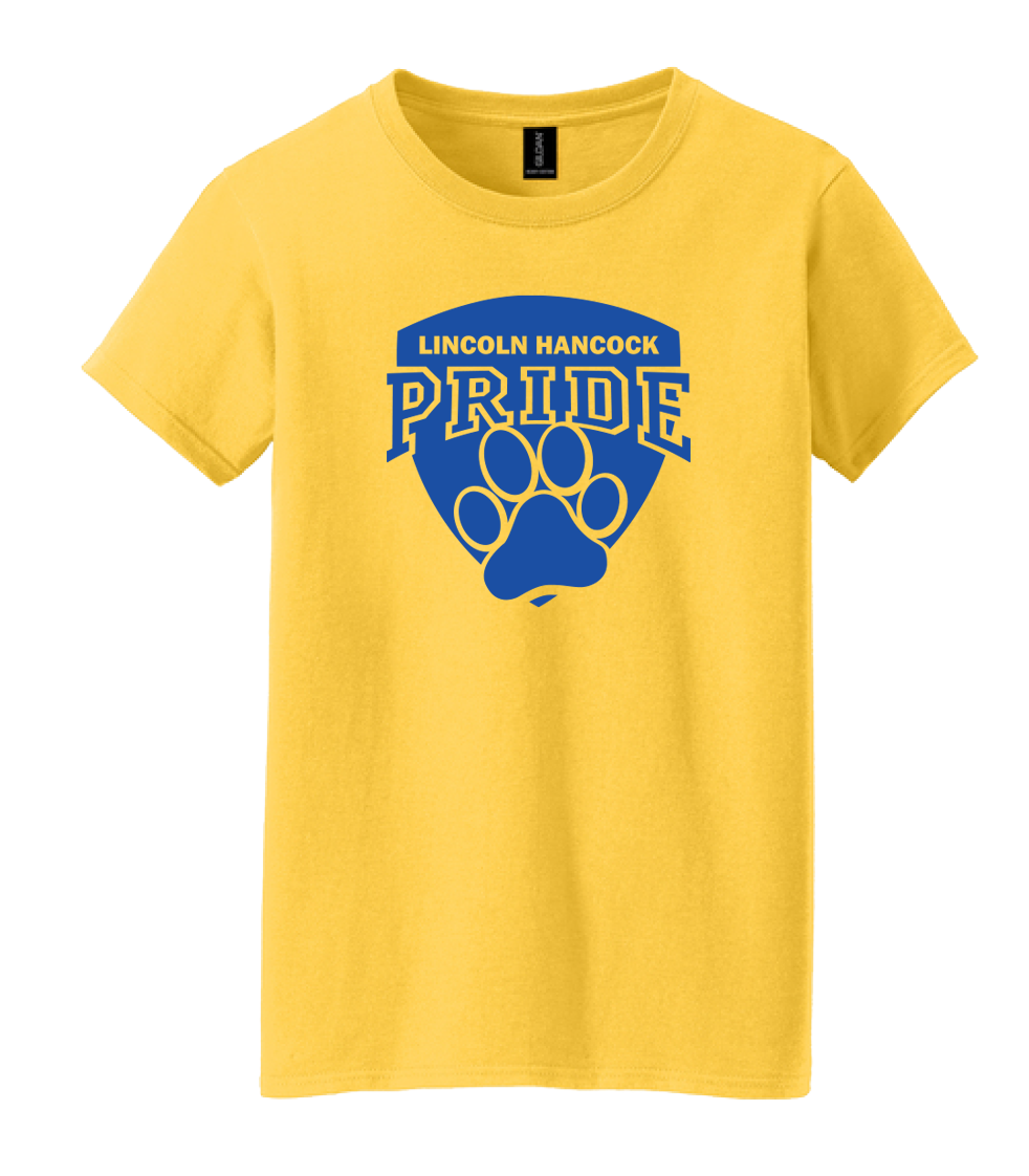 Womens Yellow Tee Lincoln.png