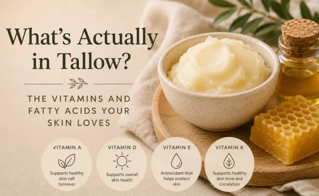 What’s Actually in Tallow? The Vitamins and Fatty Acids Your Skin Loves