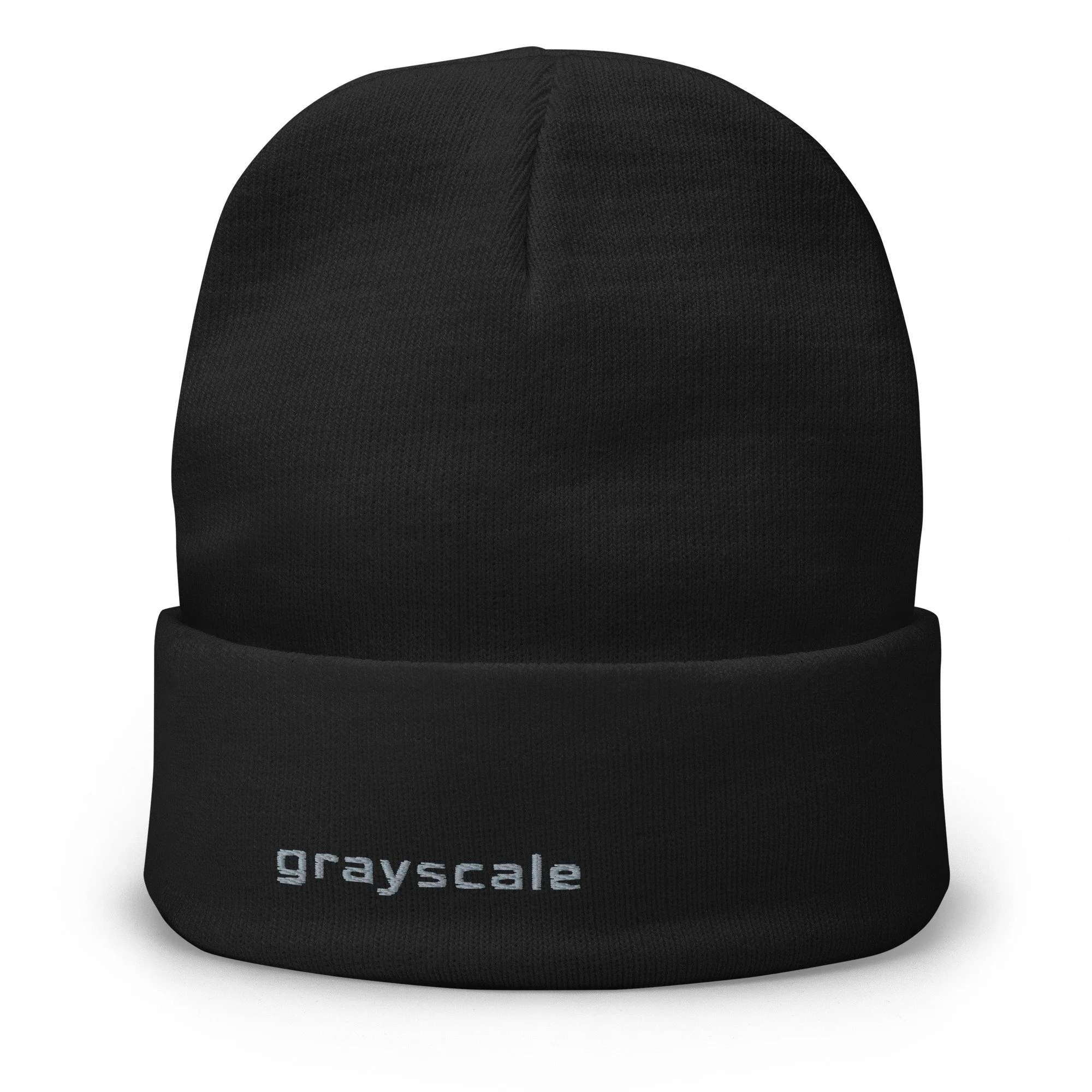 The Grayscale Cotton-Blend Cuffed Beanie