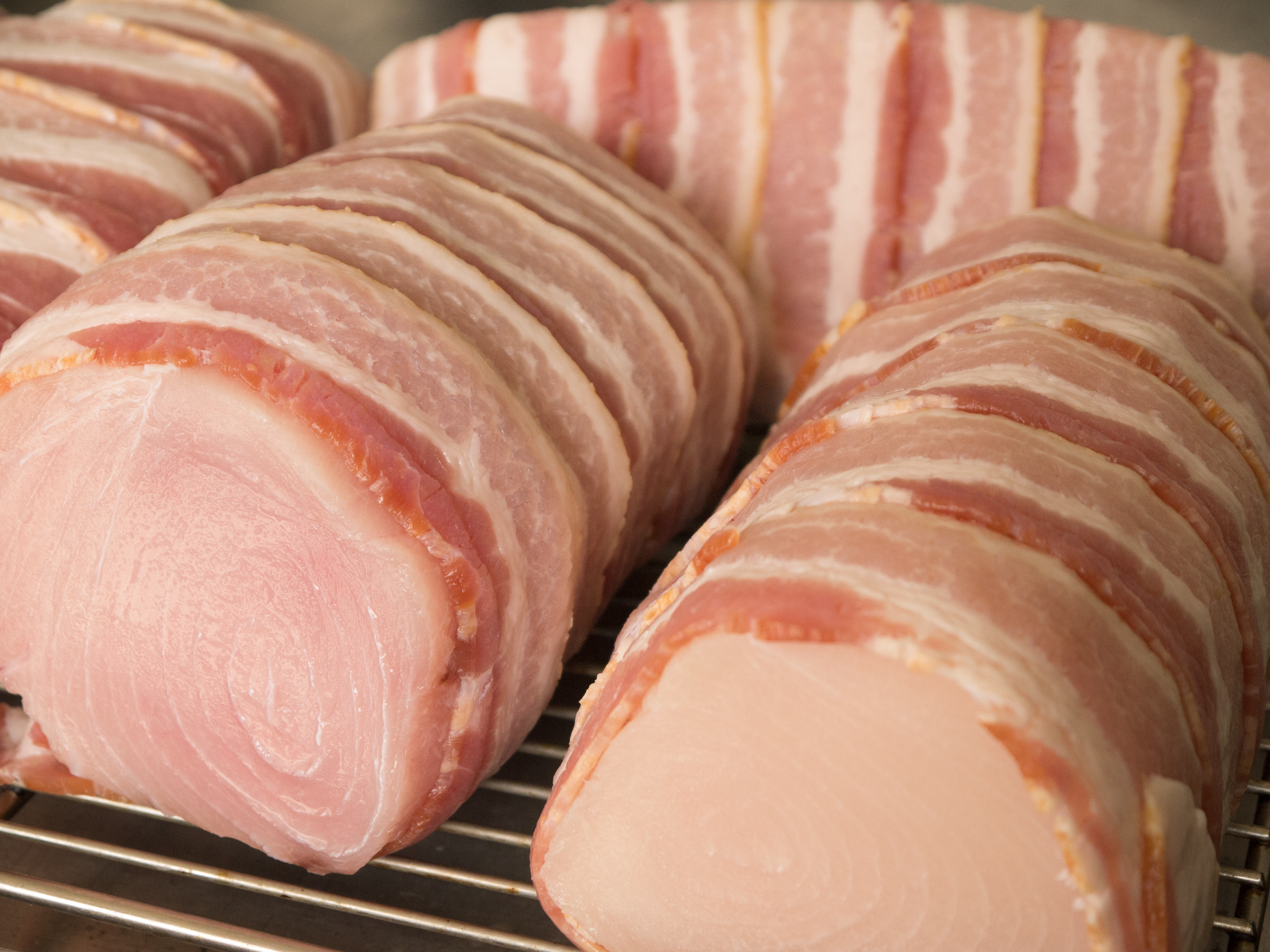 Bacon-wrapped swordfish