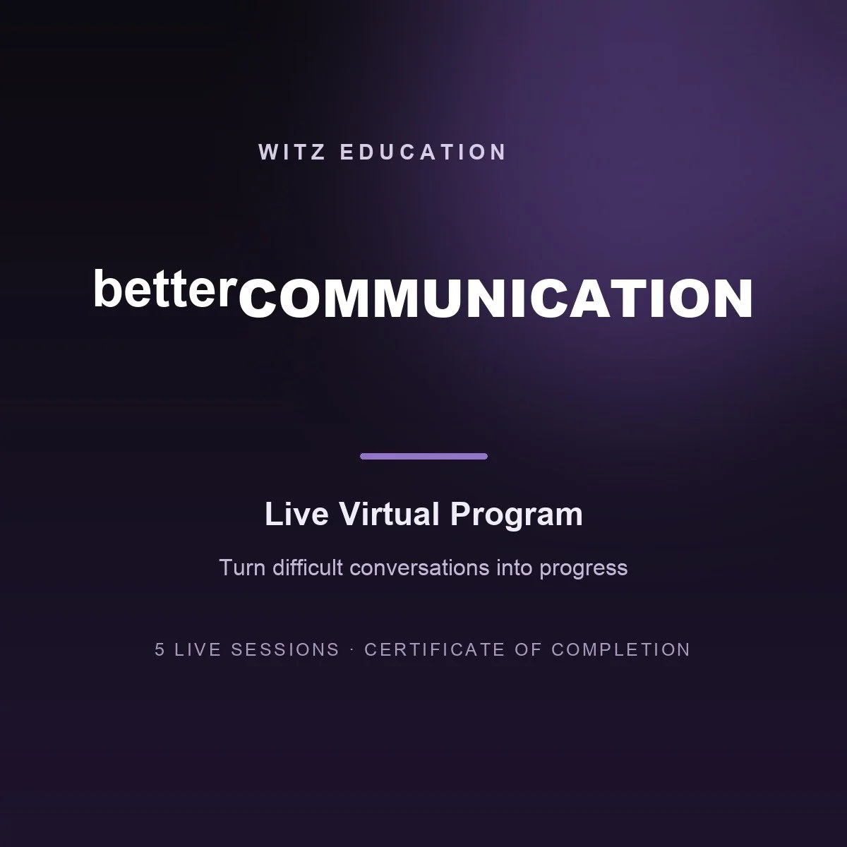 betterCOMMUNICATION Program