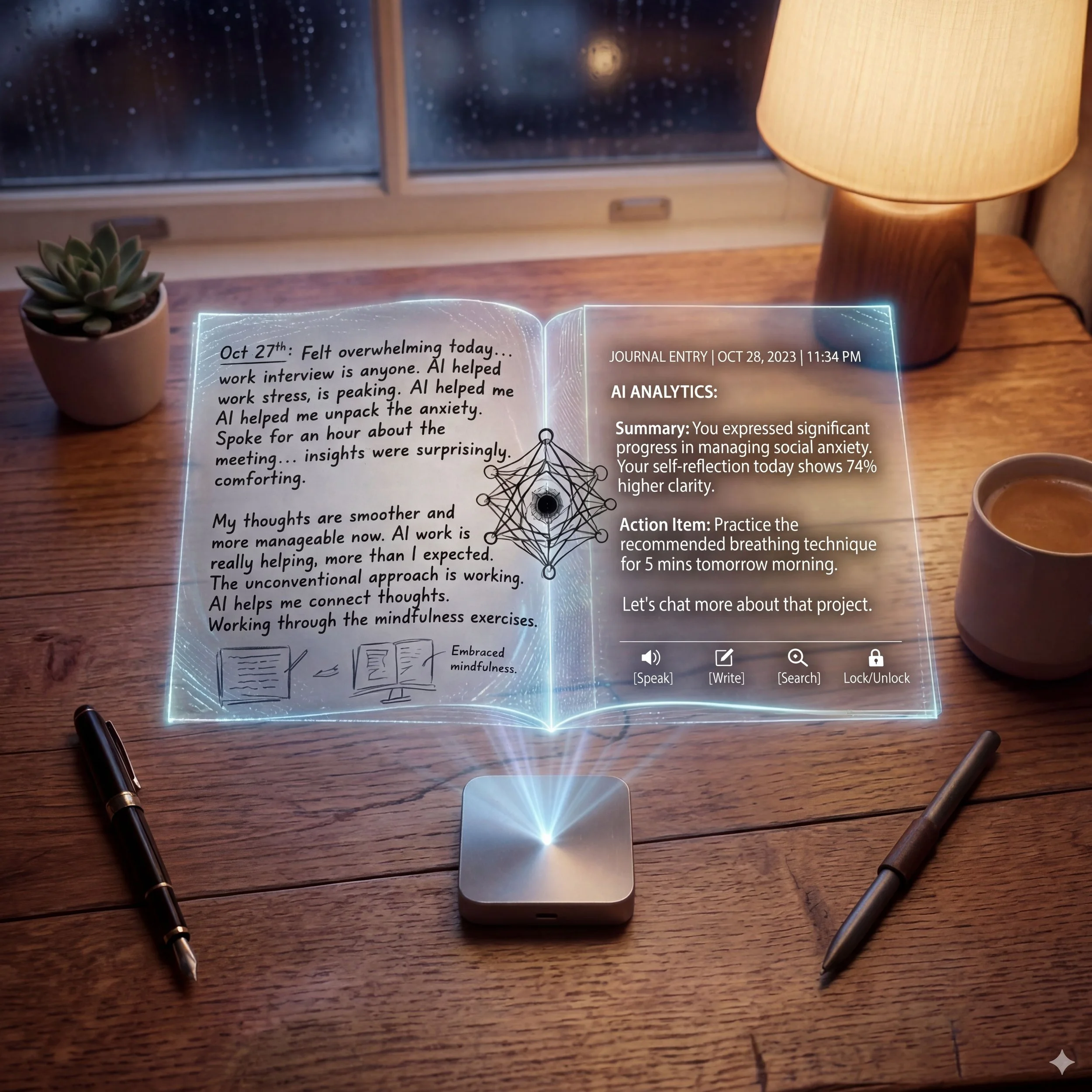 Privacy first AI journal