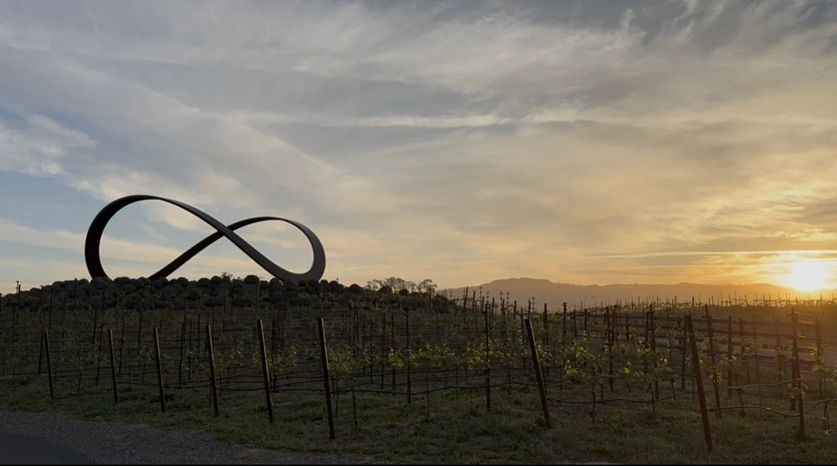 Sunset at Infinity Hill, Stanly Ranch, Napa.