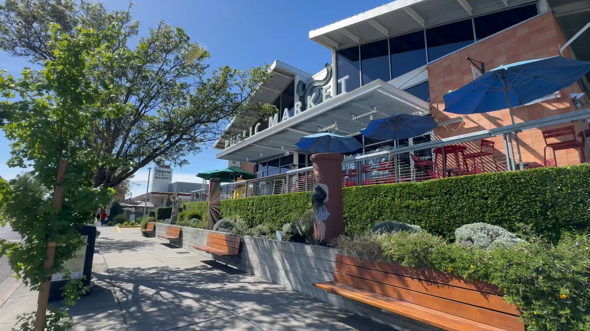 Oxbow Public Market in Downtown Napa, exterior view