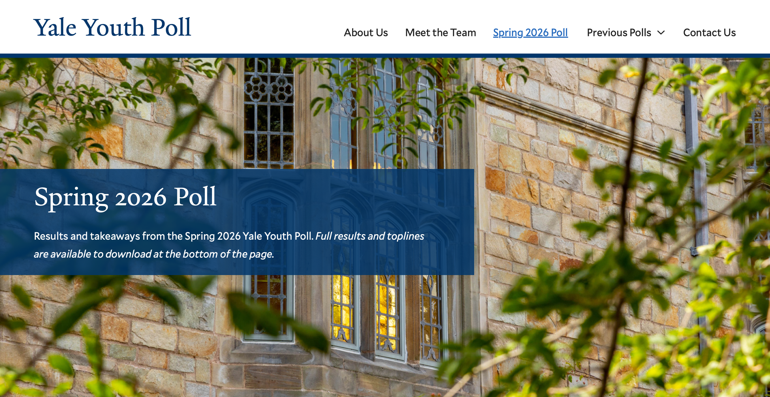 Youth Yale poll