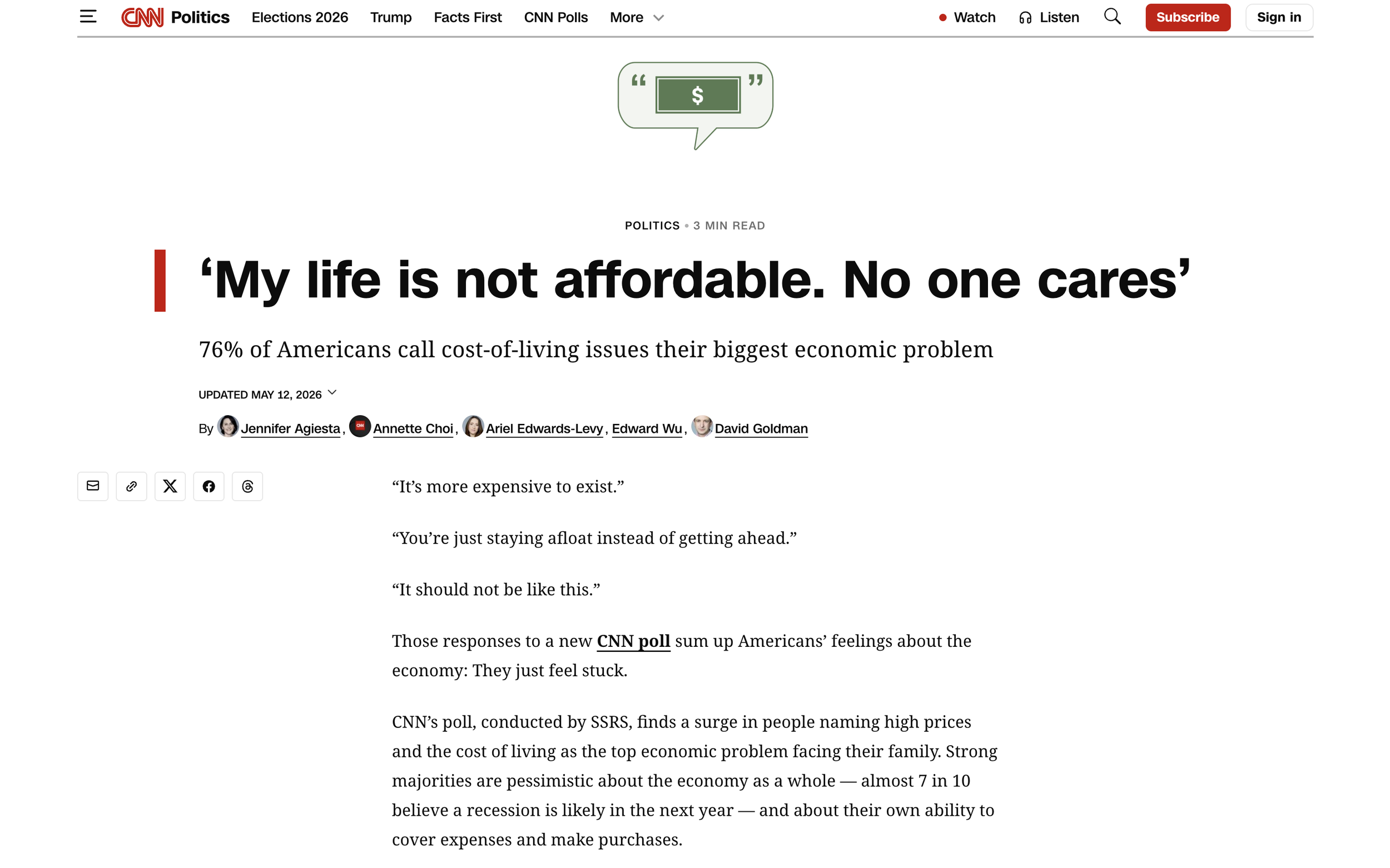 My Life is not affordable
