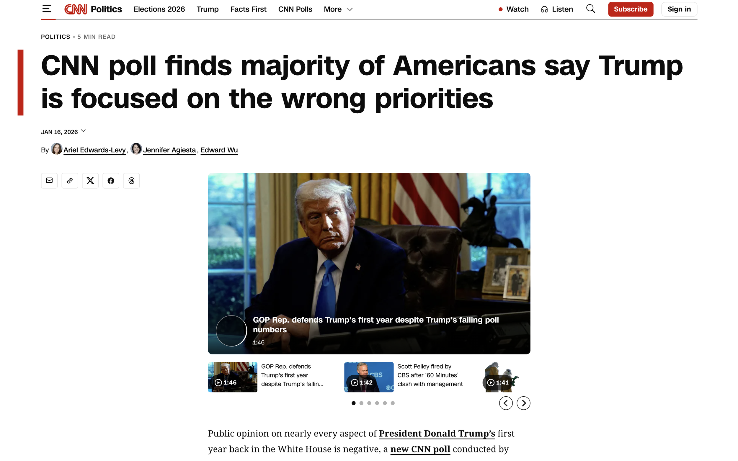 Majority of Americans say Trump is focused on the wrong priorities
