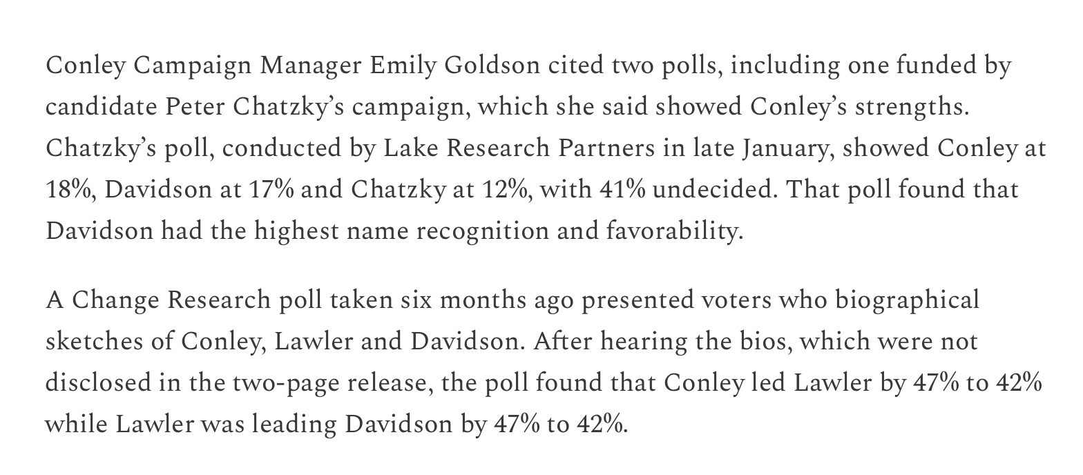 Poll Dem Primary March 2026 (Lake Research/Chatzky)