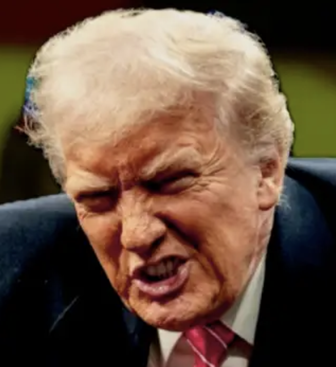 Trump scowl