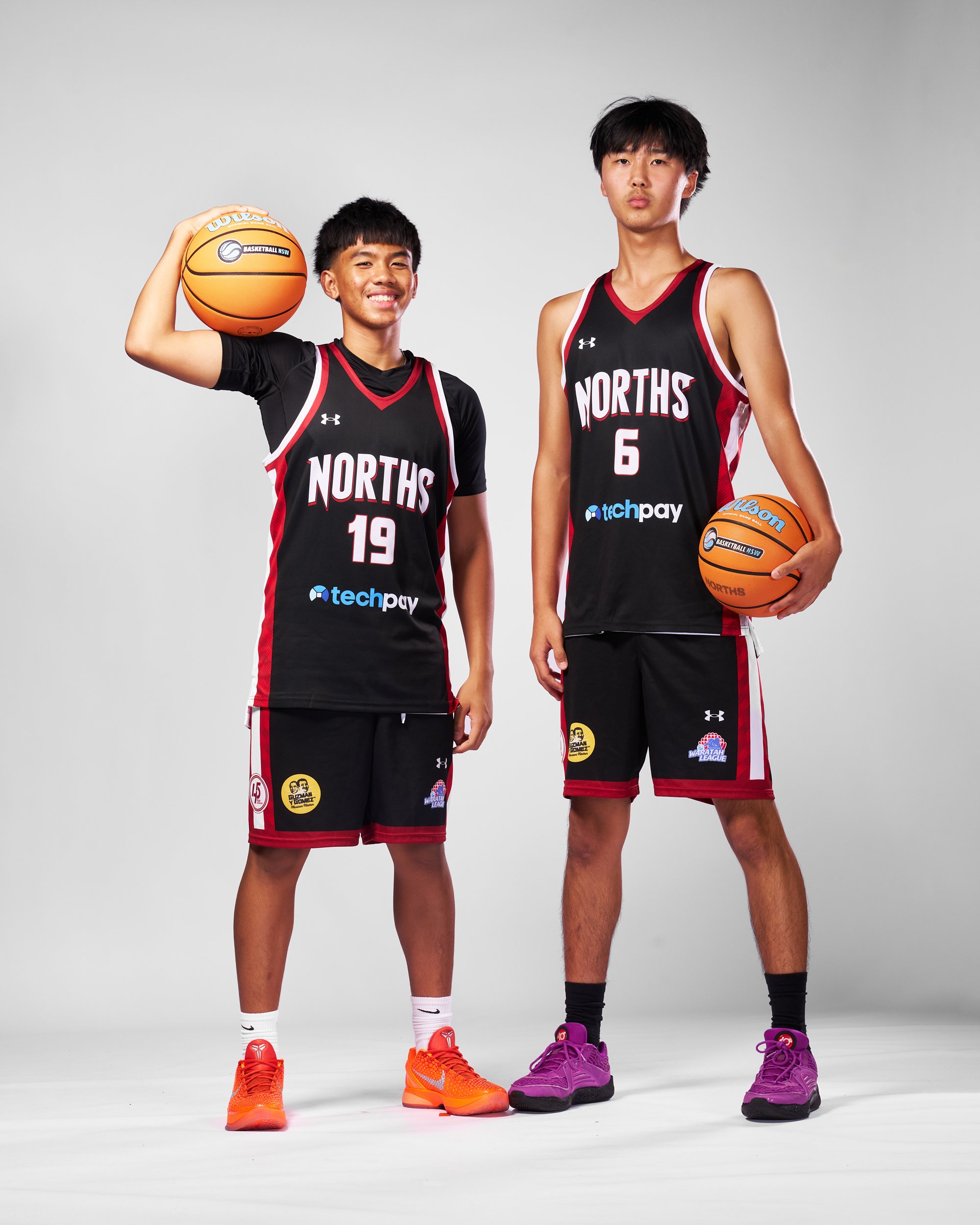 Junior representative players at media day.