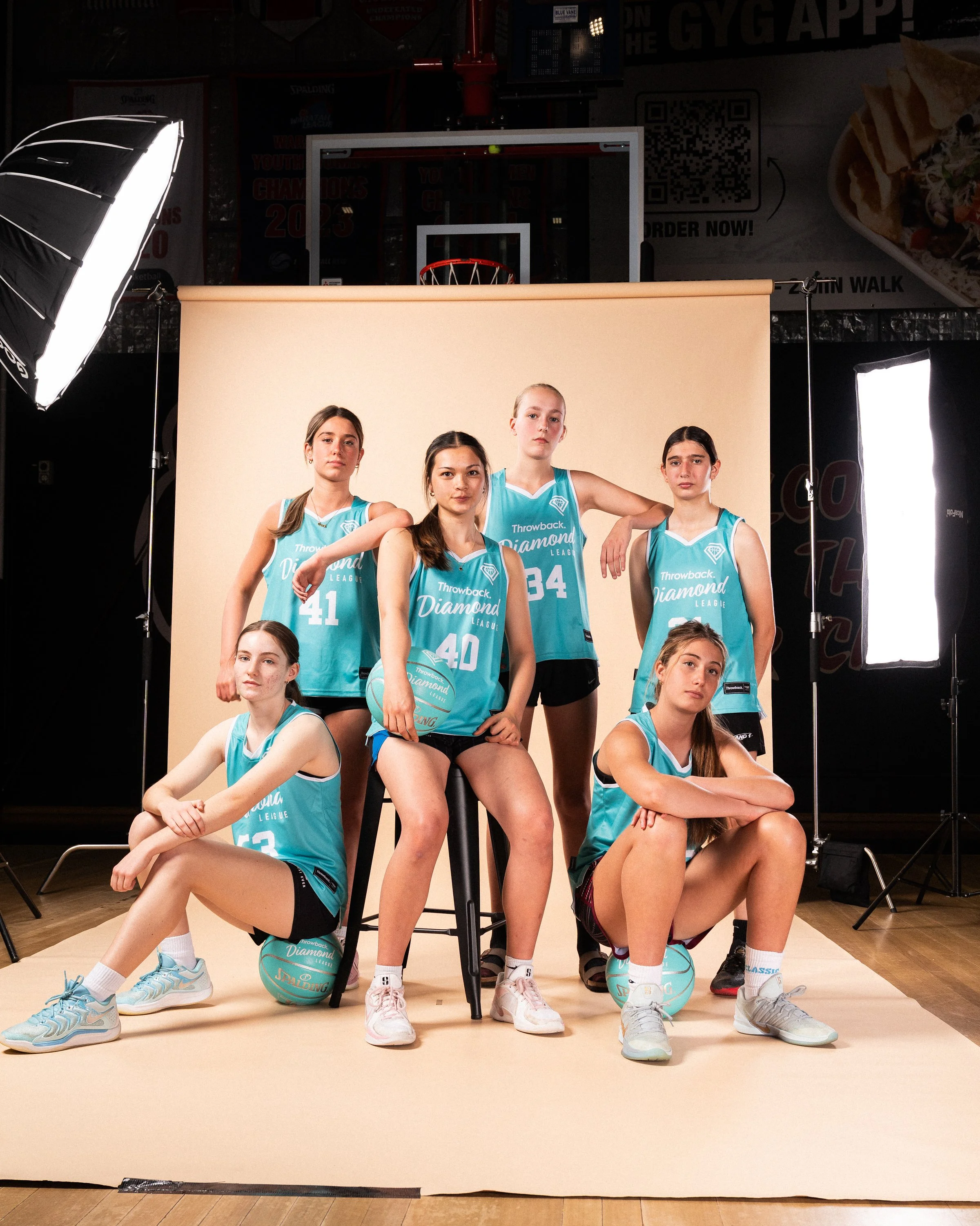 Diamond League u21 players take part in pre-season photoshoot.
