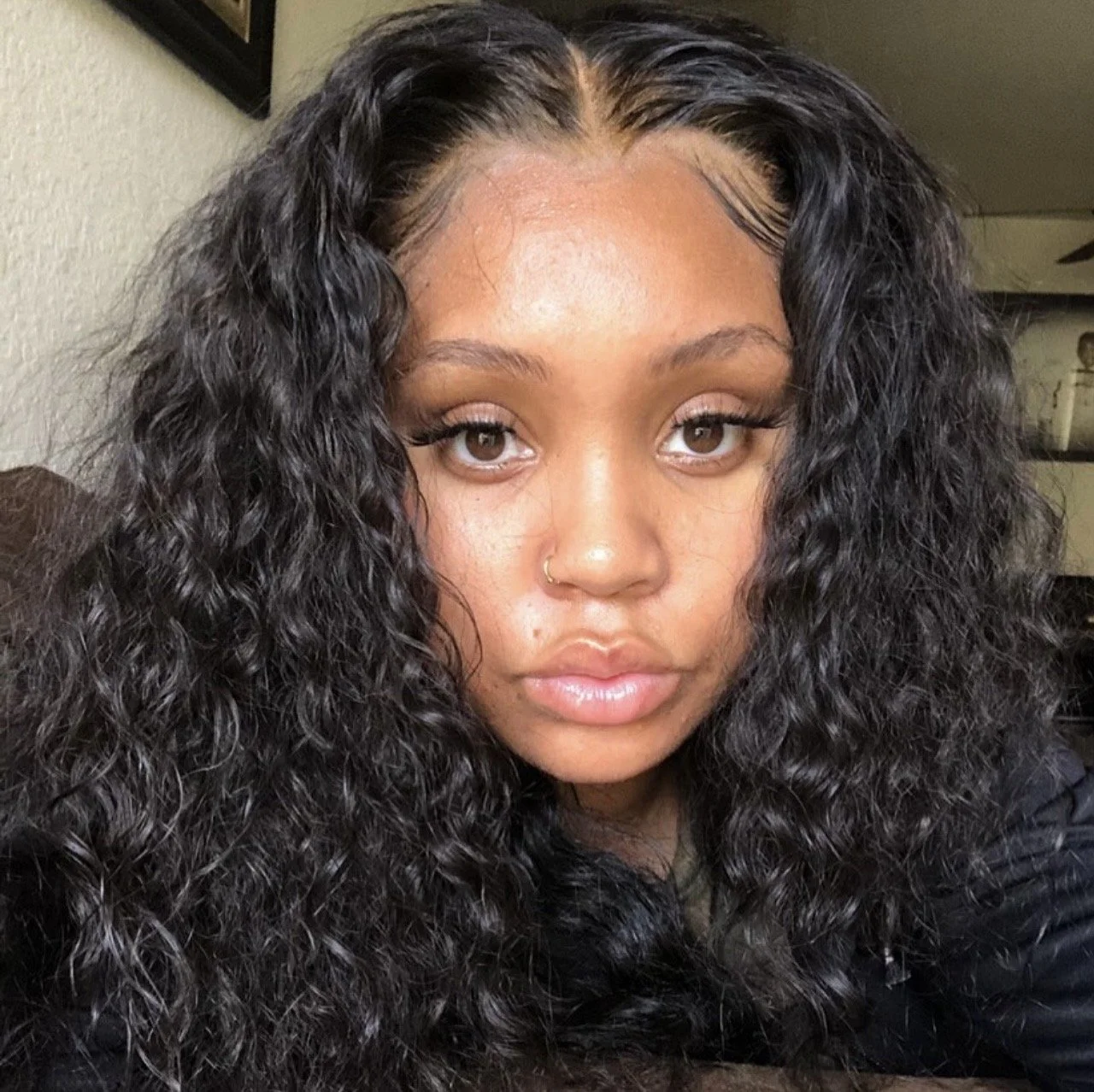 13×6 deep curly HD lace frontal wig 200% density