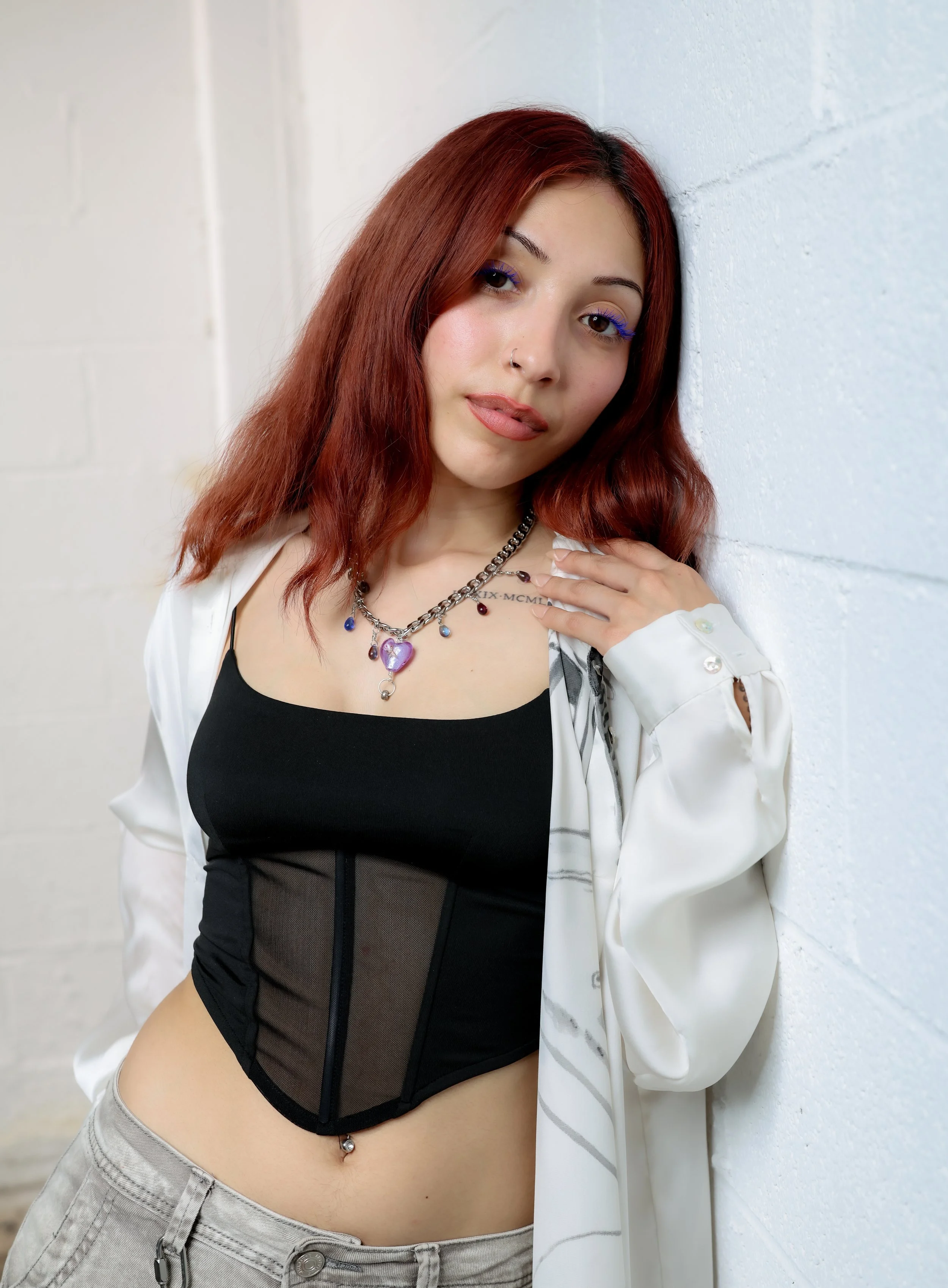 purple heart necklace