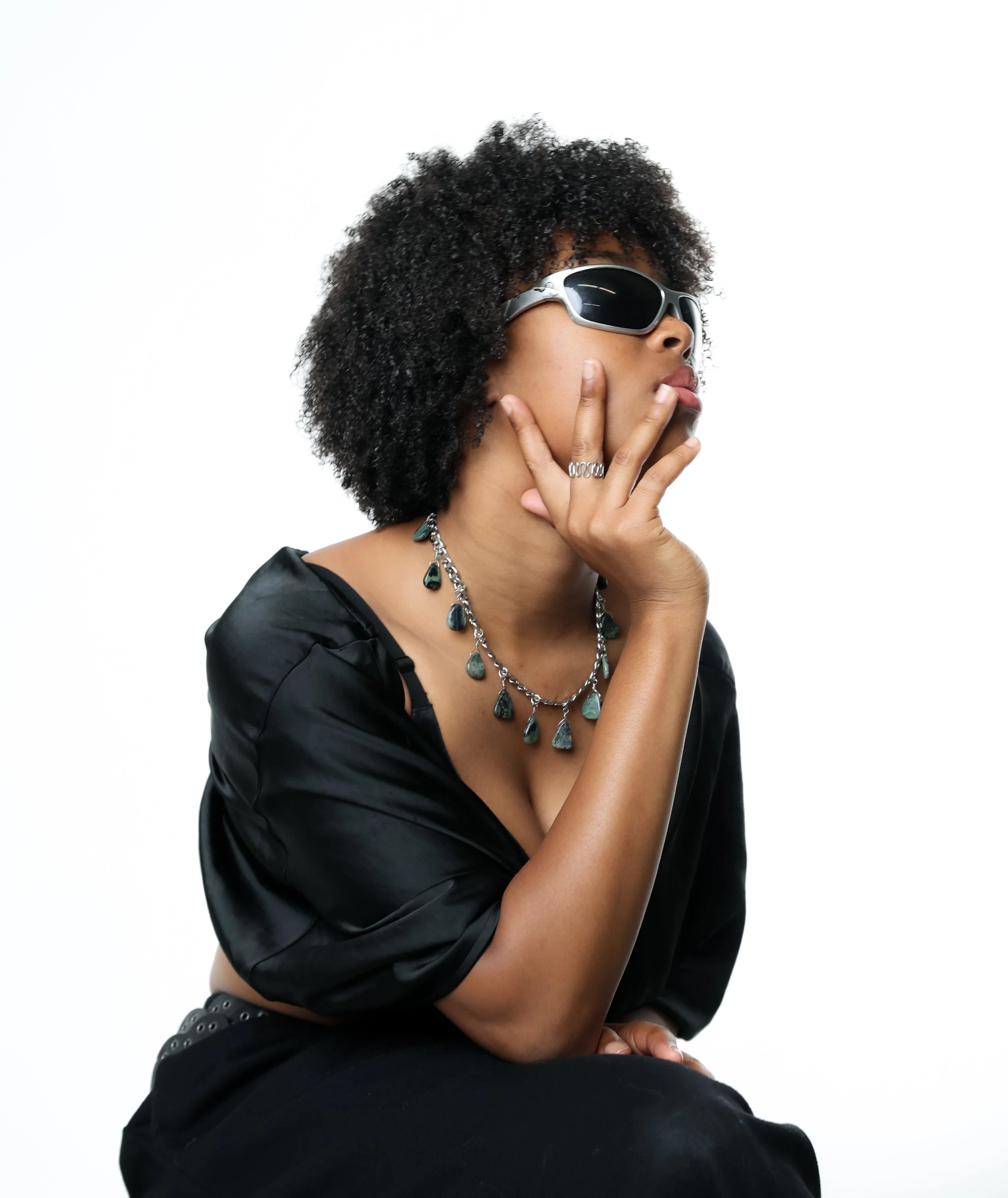 jasper charm neckalce