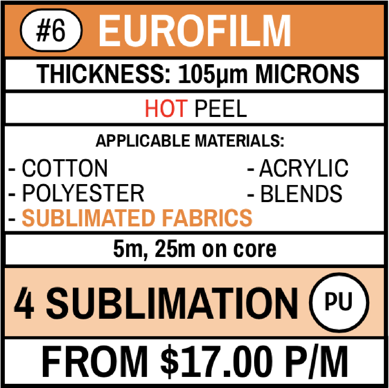 Sub Block PU Print X | 4% Discount