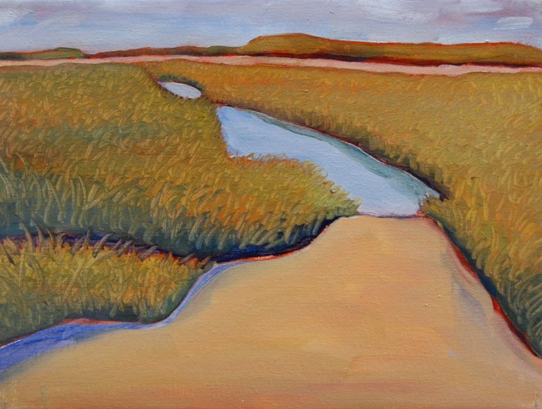 High Tide (Herring Cove), oil on canvas, 9 by 12 inches, 2021 $1,600
