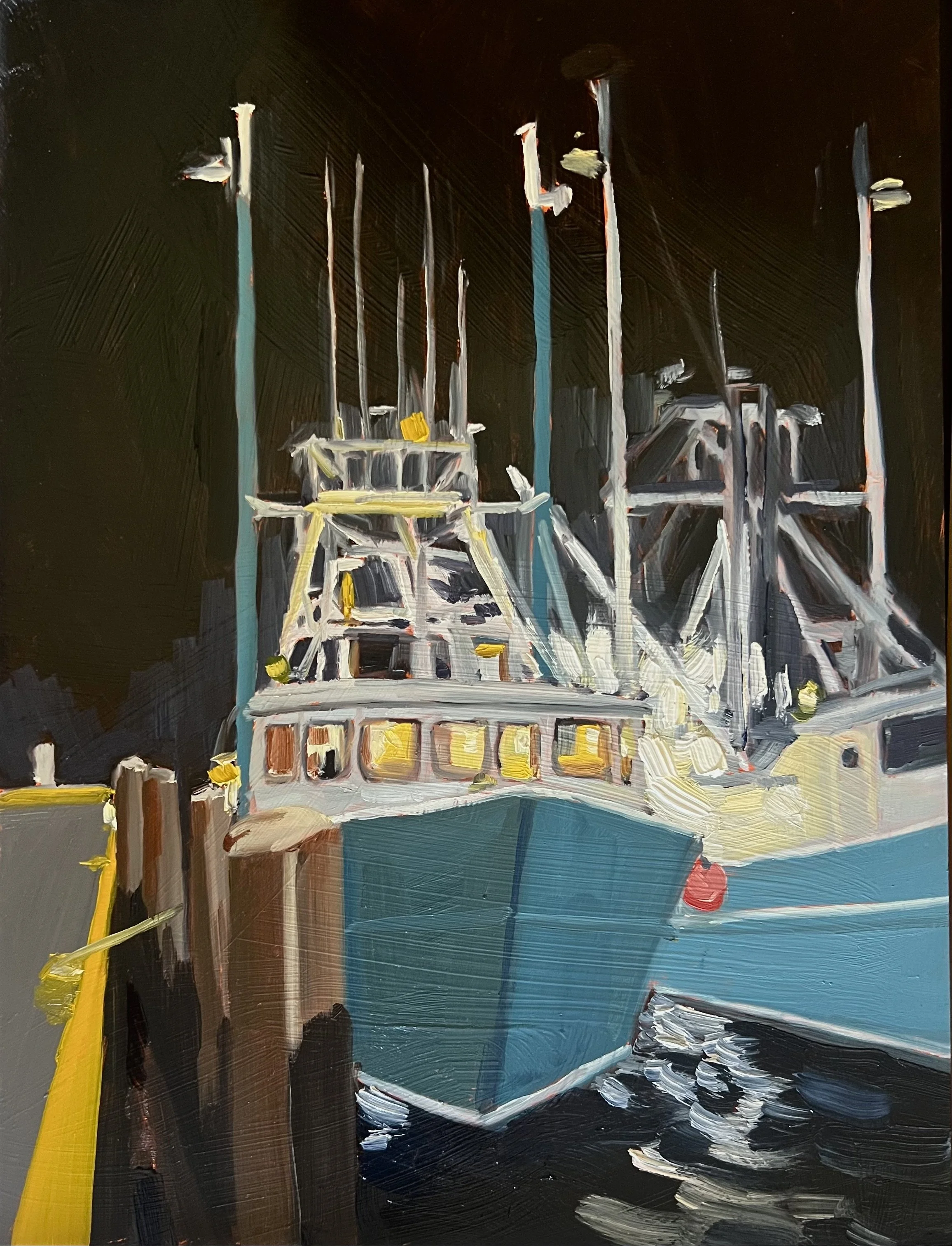 Caroline Carney_Nighttime at the Pier_9x12in_oil on panel_$650.jpeg